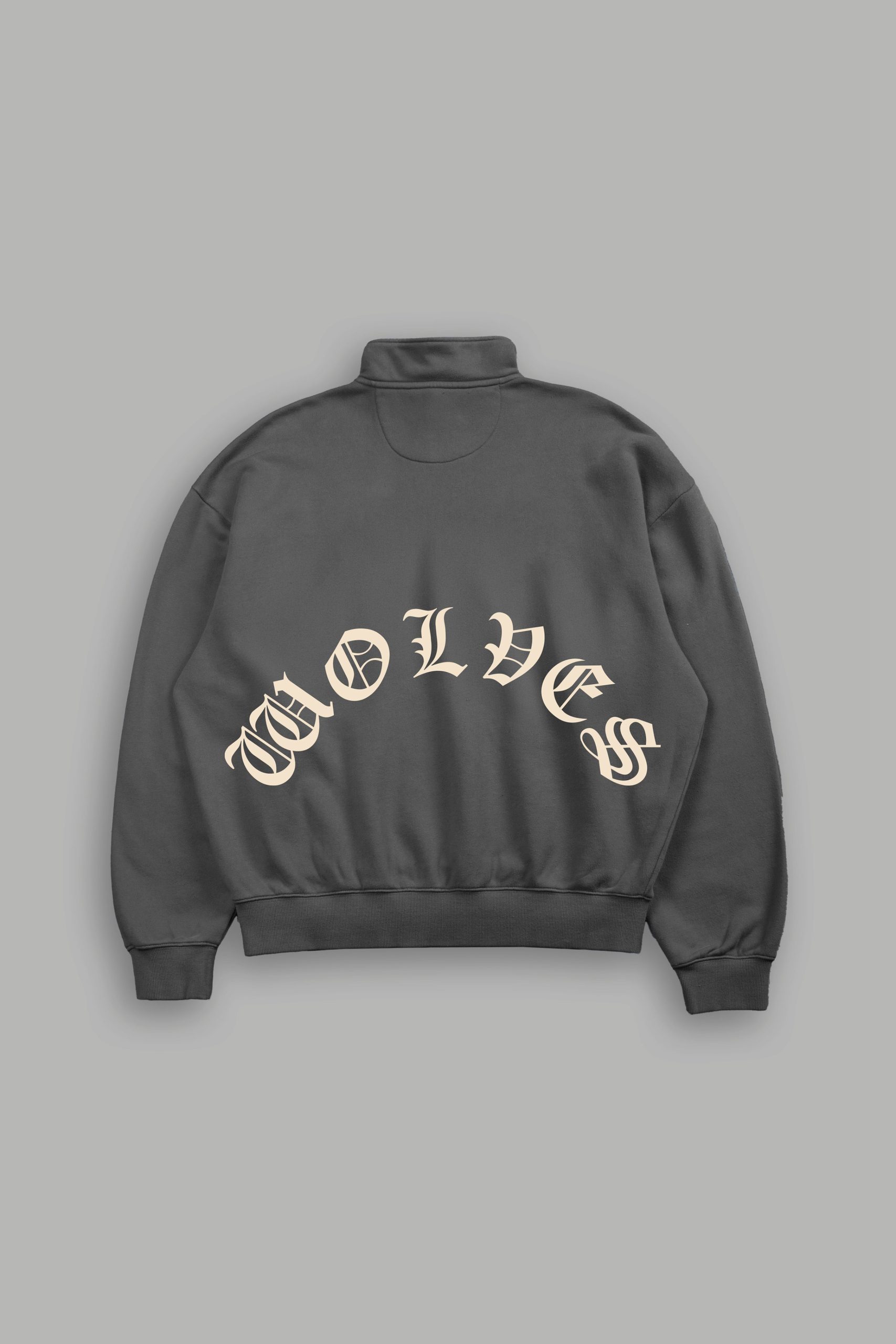 La Wolves V2 Duke 1/4 Zip Mock Neck in Wolf Gray - Image 2