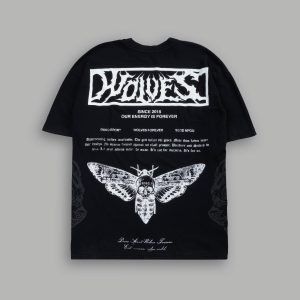 Death's-Head Premium Oversized Tee in Black
