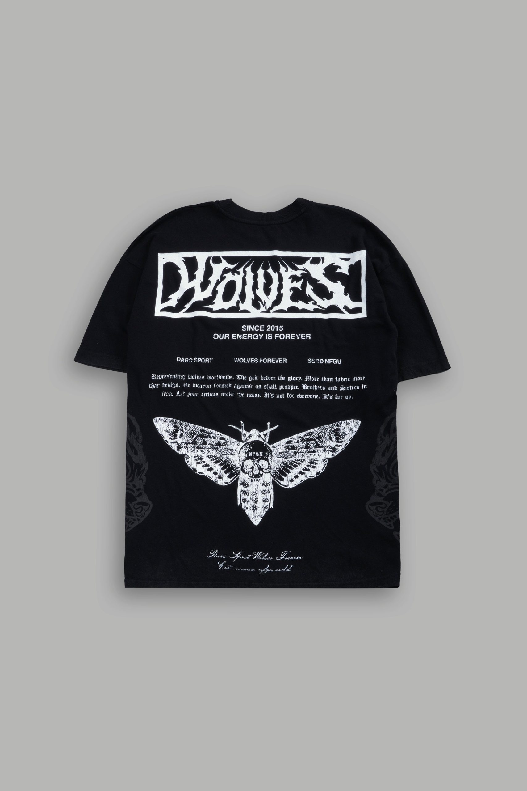 Death's-Head Premium Oversized Tee in Black