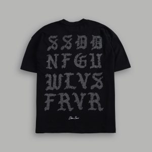 Stone Code Premium Oversized Tee in Black