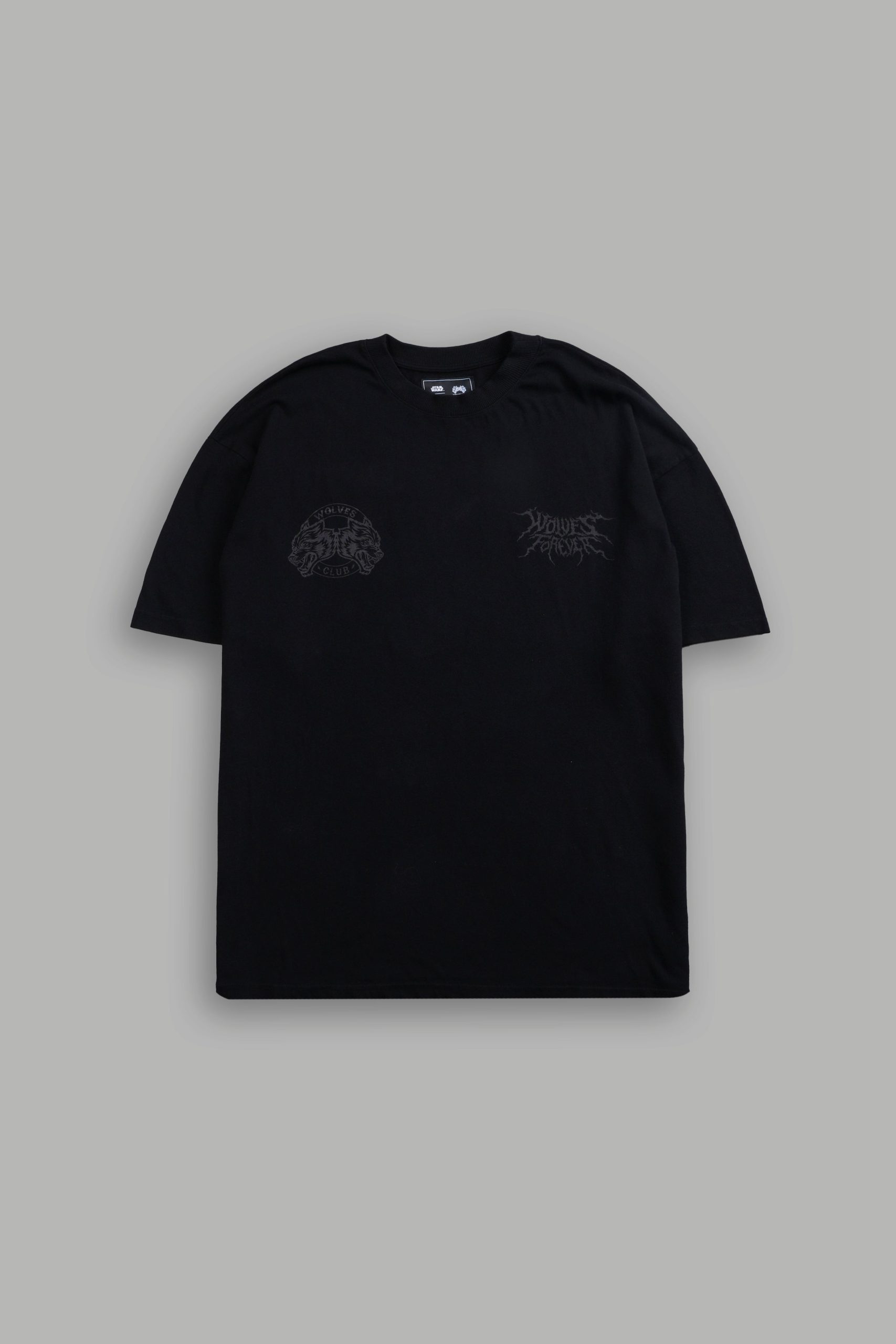 Dark Rage Side By Side Series Premium Oversized Tee in Black - Image 3