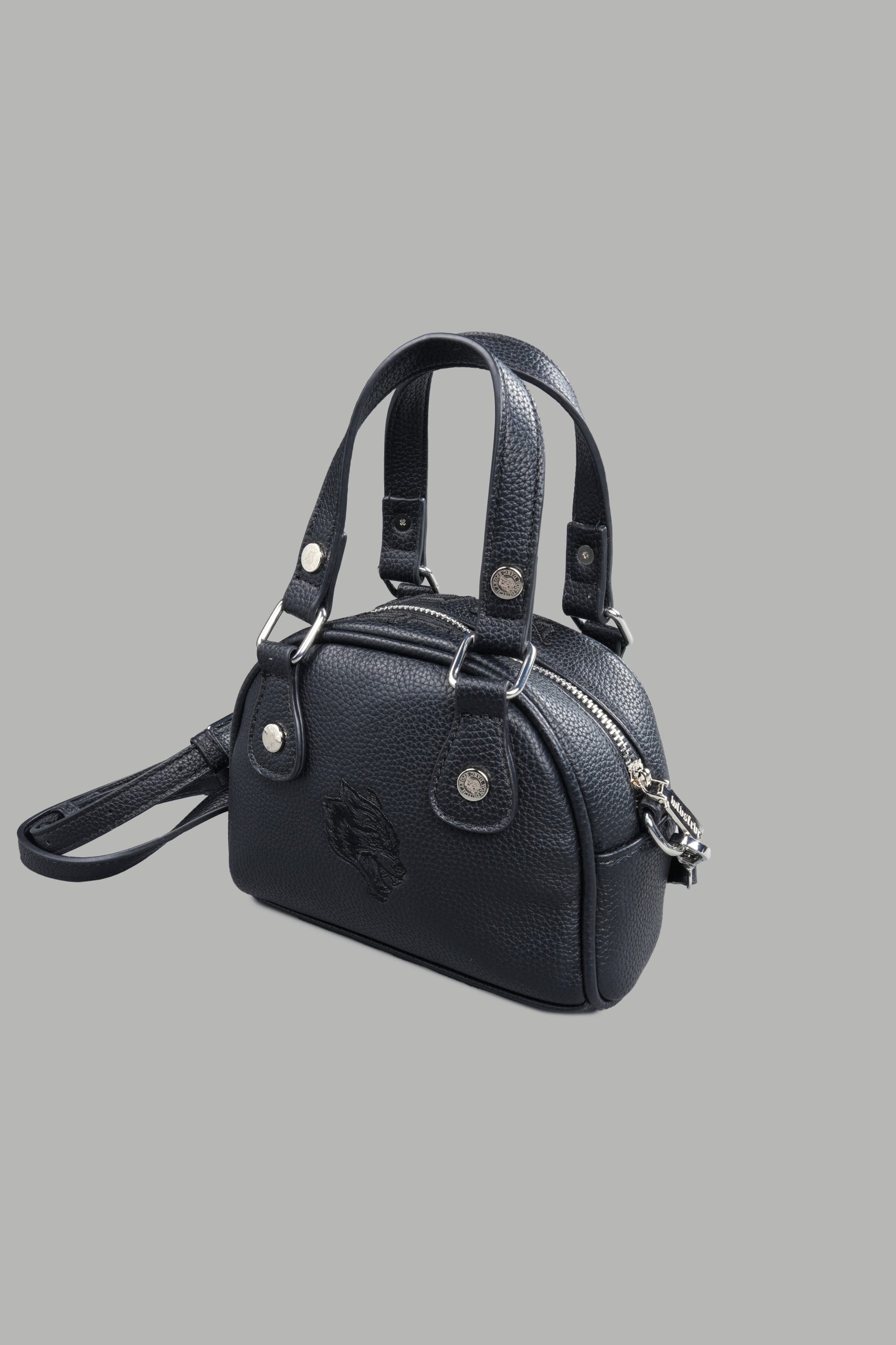 DSVD Collab VD Leather Mini Bowler in Black/Black - Image 4