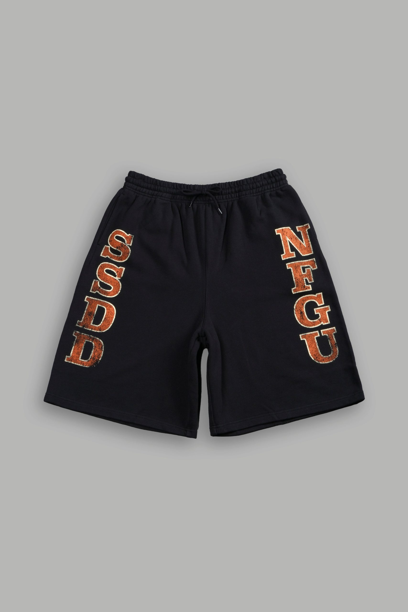 SSDD NFGU Gym Oversized Osiris Sweat Shorts in Black