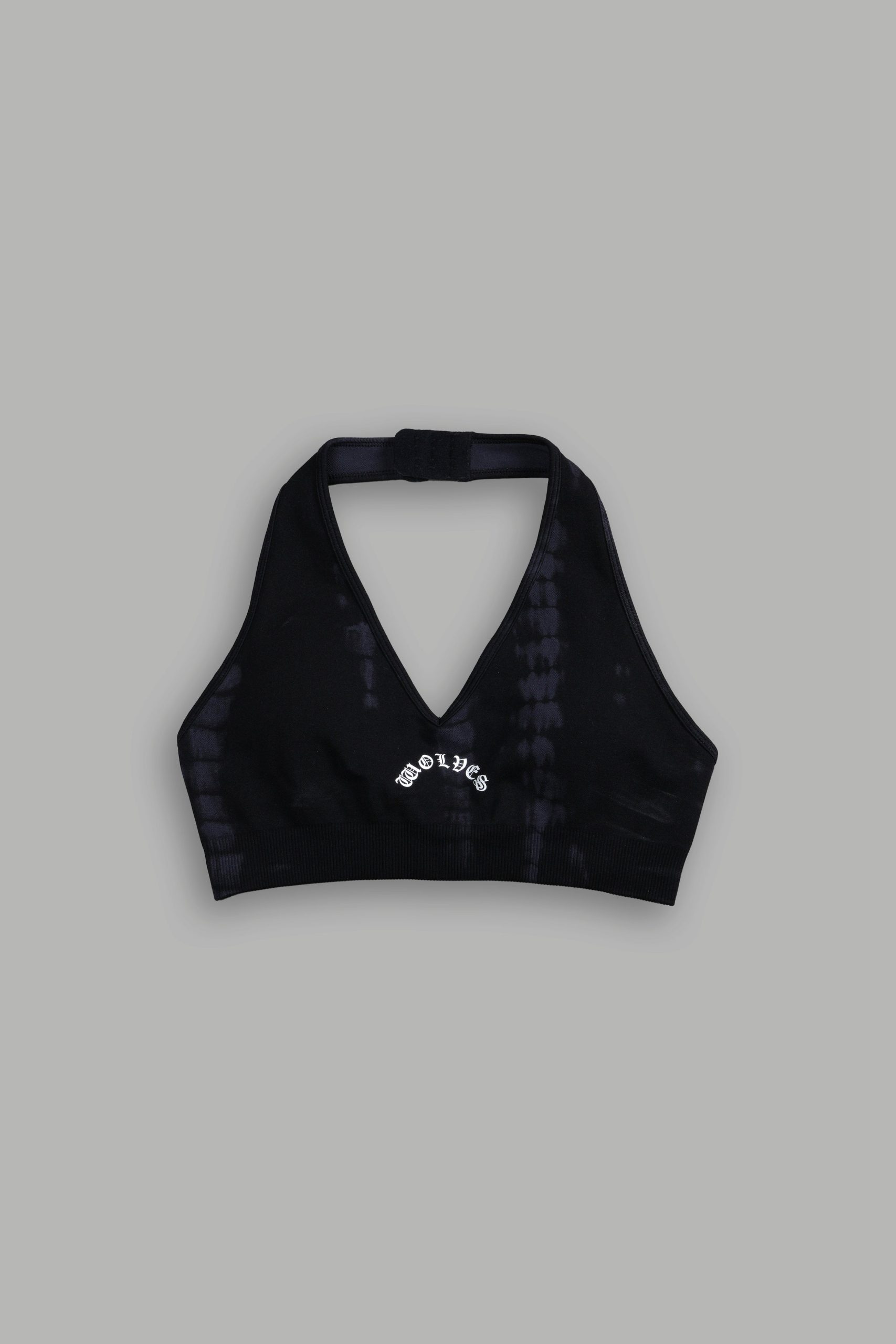 Chopper Everson Seamless Halter Bra in Black Tonal Serpent - Image 3