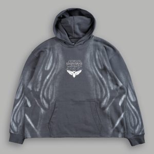 Dark Flame Moaty Hoodie in Slate Gray