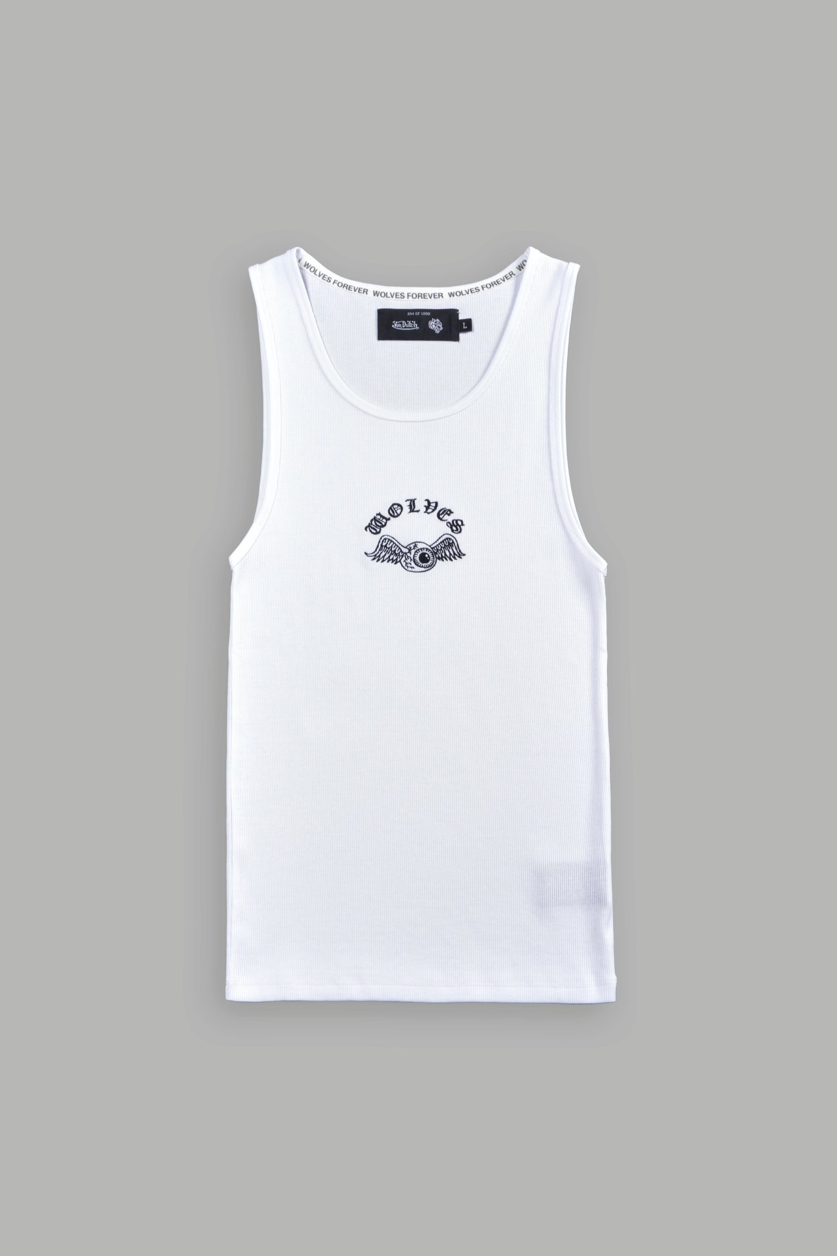 VD Chopper Ribbed Tank V2 in White