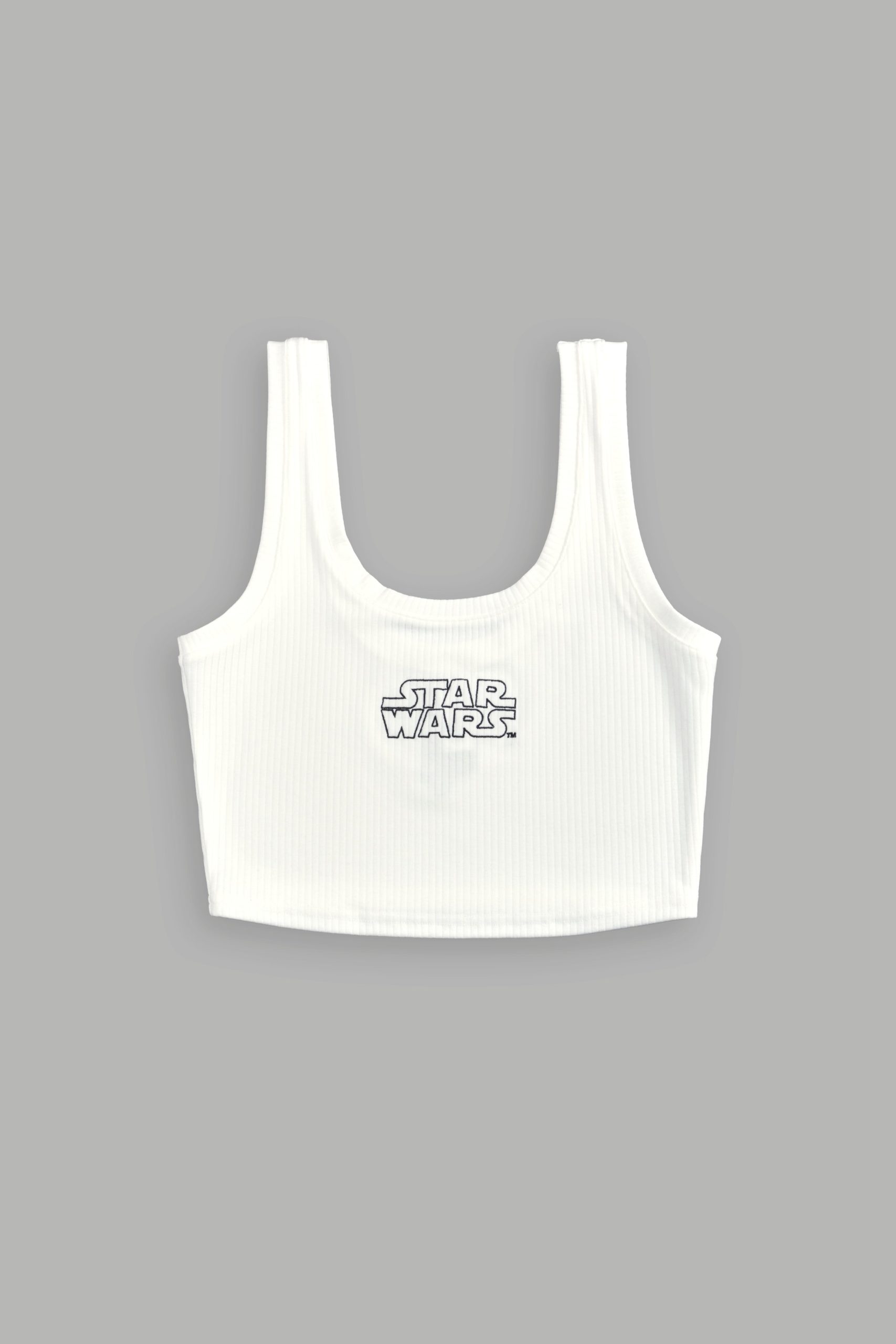 Star Wars She Classic Ribbed Tank in Cream - Image 3