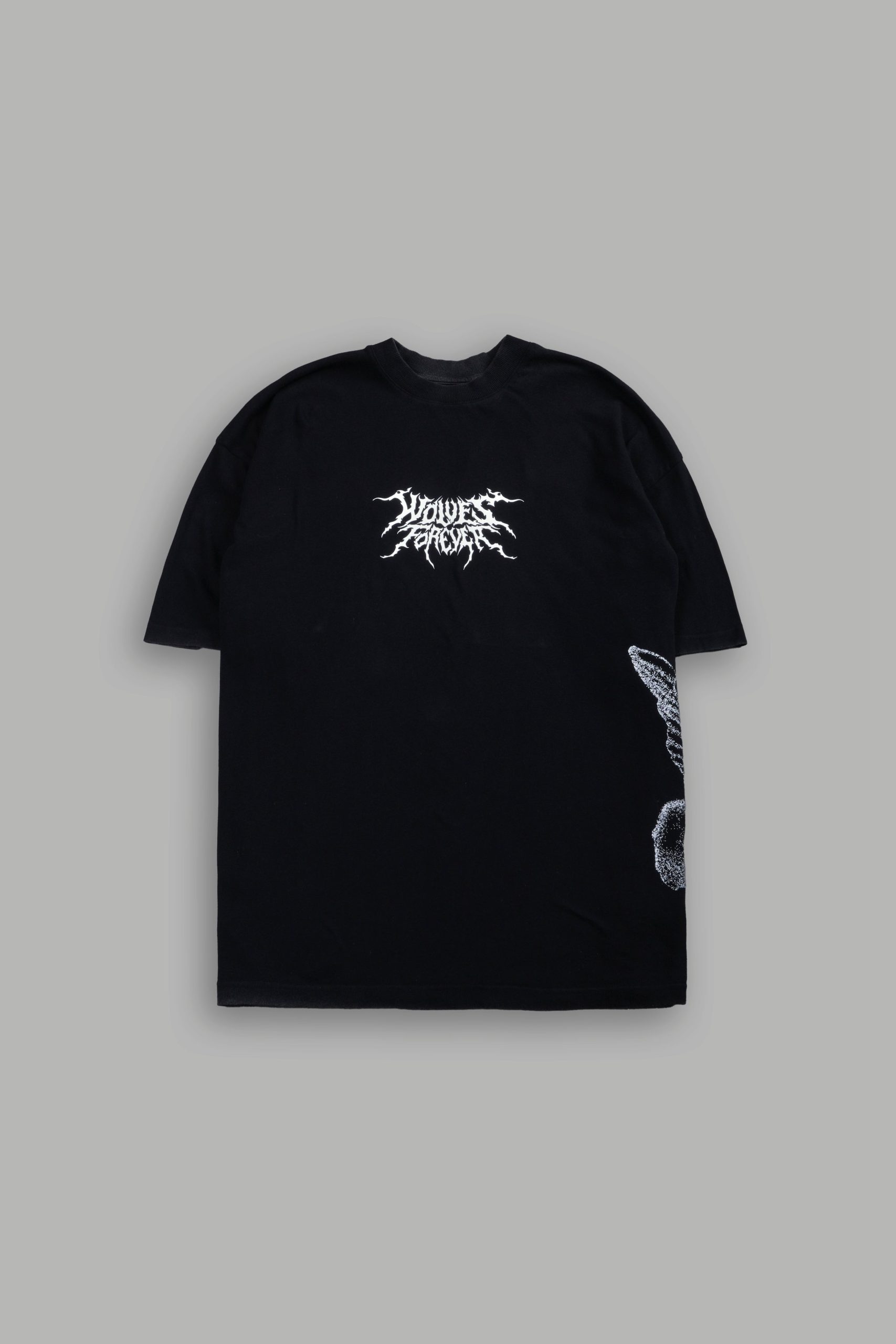 Work In Silence NFGU Premium Oversized Tee in Black - Image 3