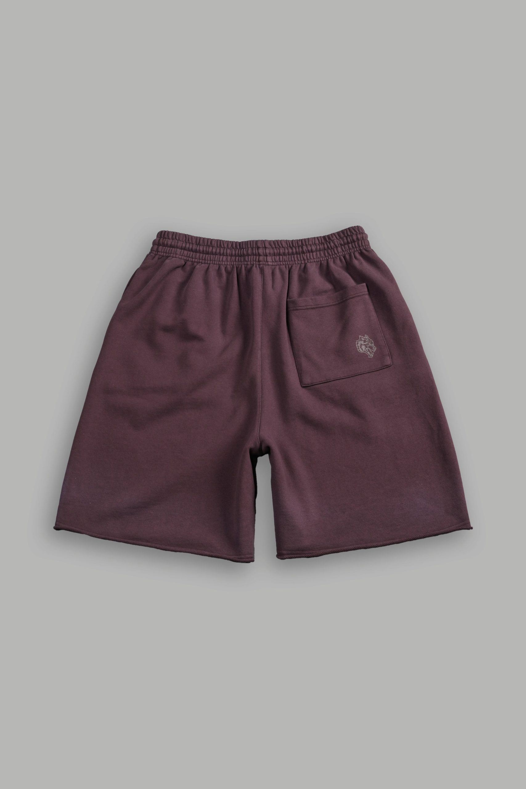 Darc Wandering Grunge Brock Sweat Shorts in Darc Garnet Drift Wash - Image 3