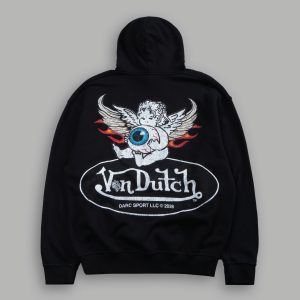 Von Wild Unisex Pierce Hoodie in Black