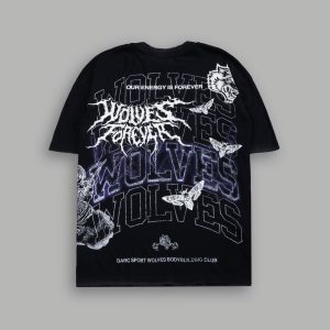 Work In Silence NFGU Premium Oversized Tee in Black