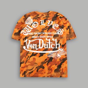 DSVD Heritage Unisex Premium Oversized Tee in DSVD Orange Camo