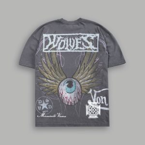 Darc Omen Side-By-Side Series Premium Tee in Slate Gray