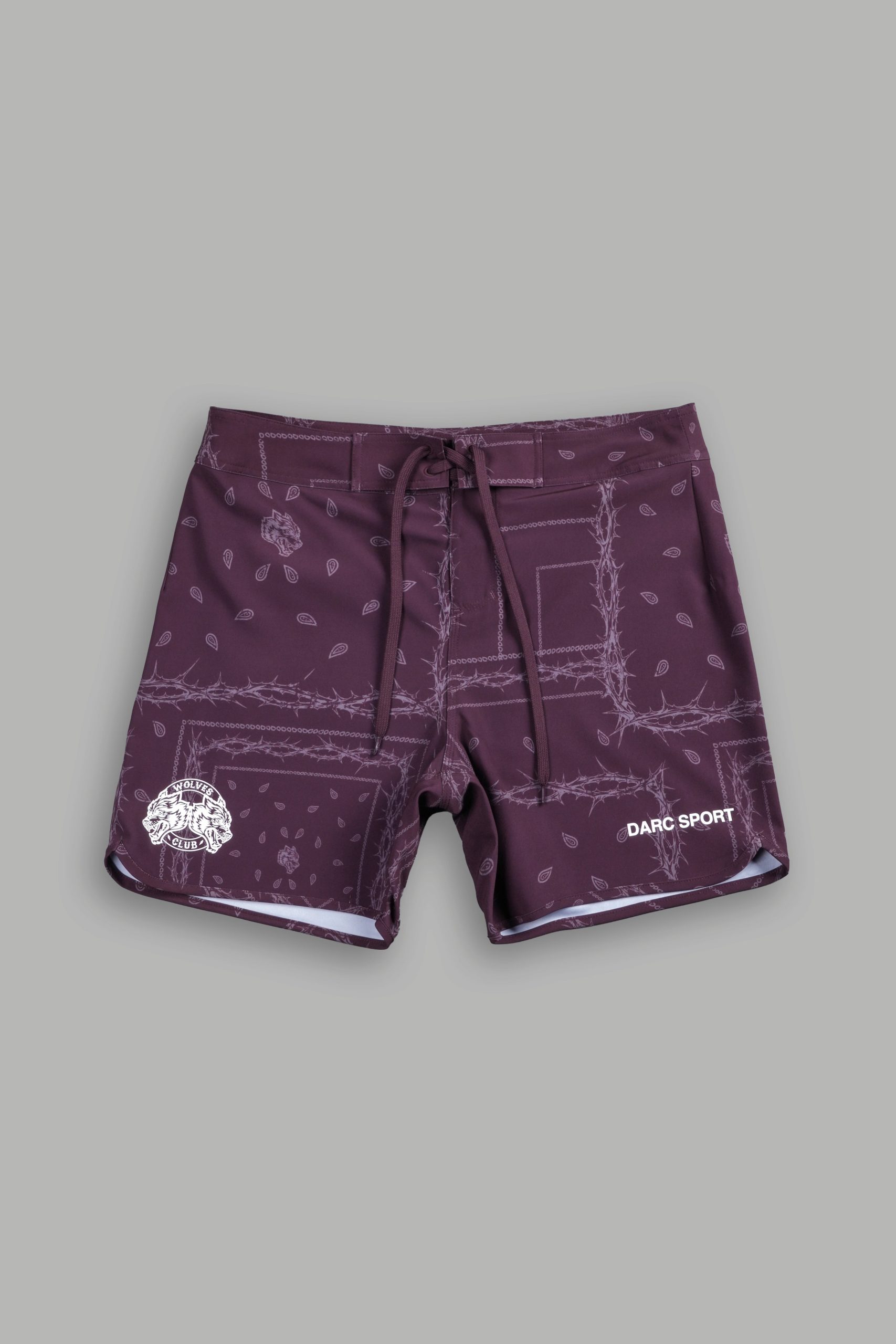 Darc Sport Wolves Club 5.5 No Weapon Stage Shorts in Cherry Wine Thorn Paisley