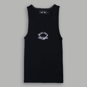 VD Chopper Ribbed Tank V2 in Black