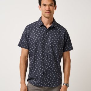 Techwoven Grey Wind Button-Up