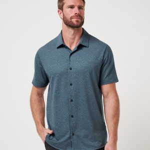 Knit Featherweight Night Button-Up