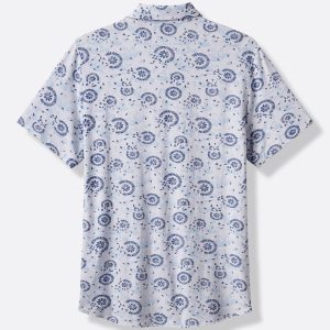 Knit Flourish Button-Up