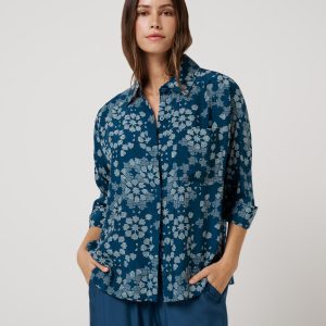Savanna Printed Button-Up