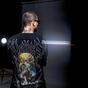 Beyond Premium Oversized Tee in Black