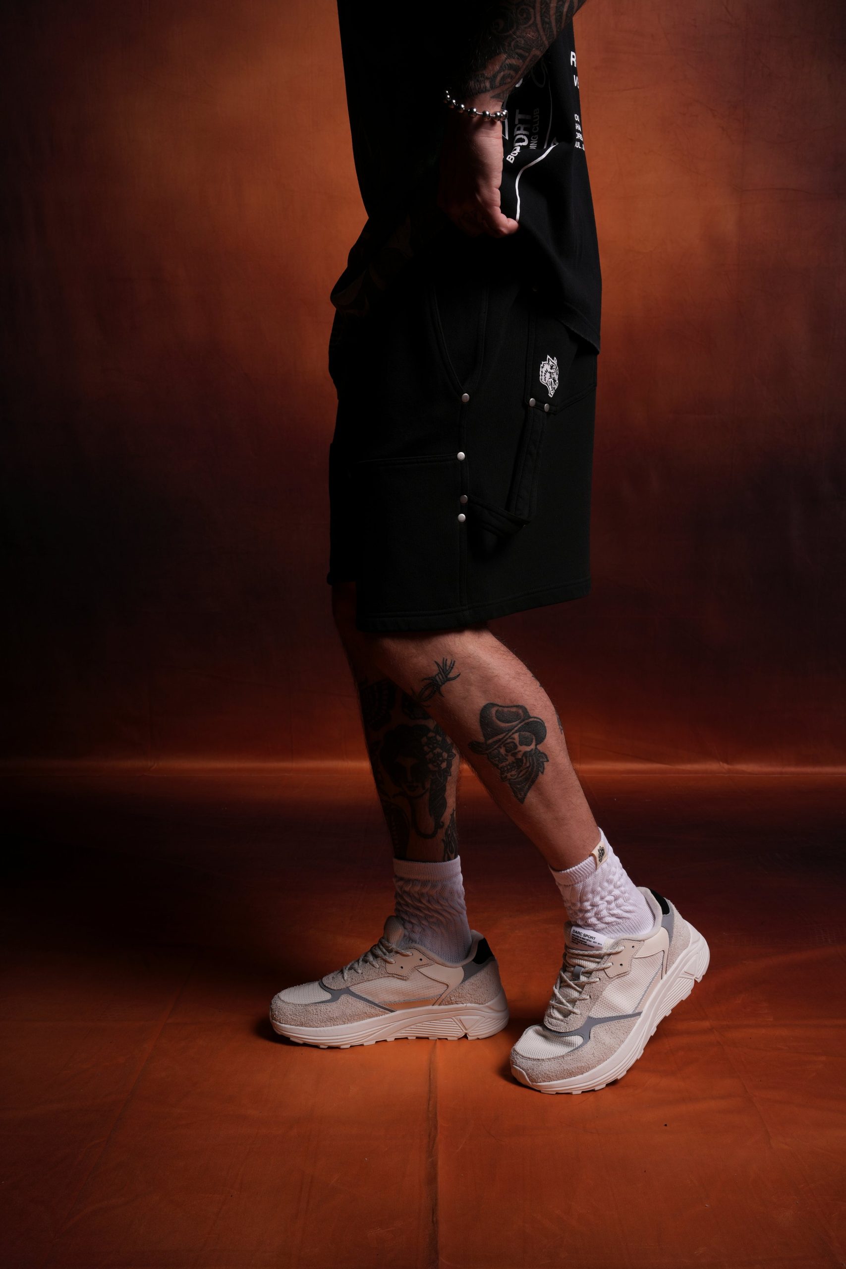 NFGU Forever Rivet Fleece Shorts in Black - Image 7