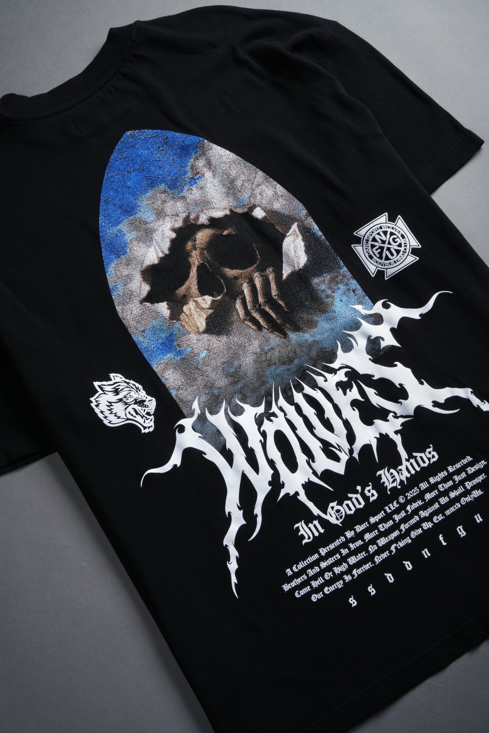 Through The Clouds Premium Oversized Tee in Black - Image 17