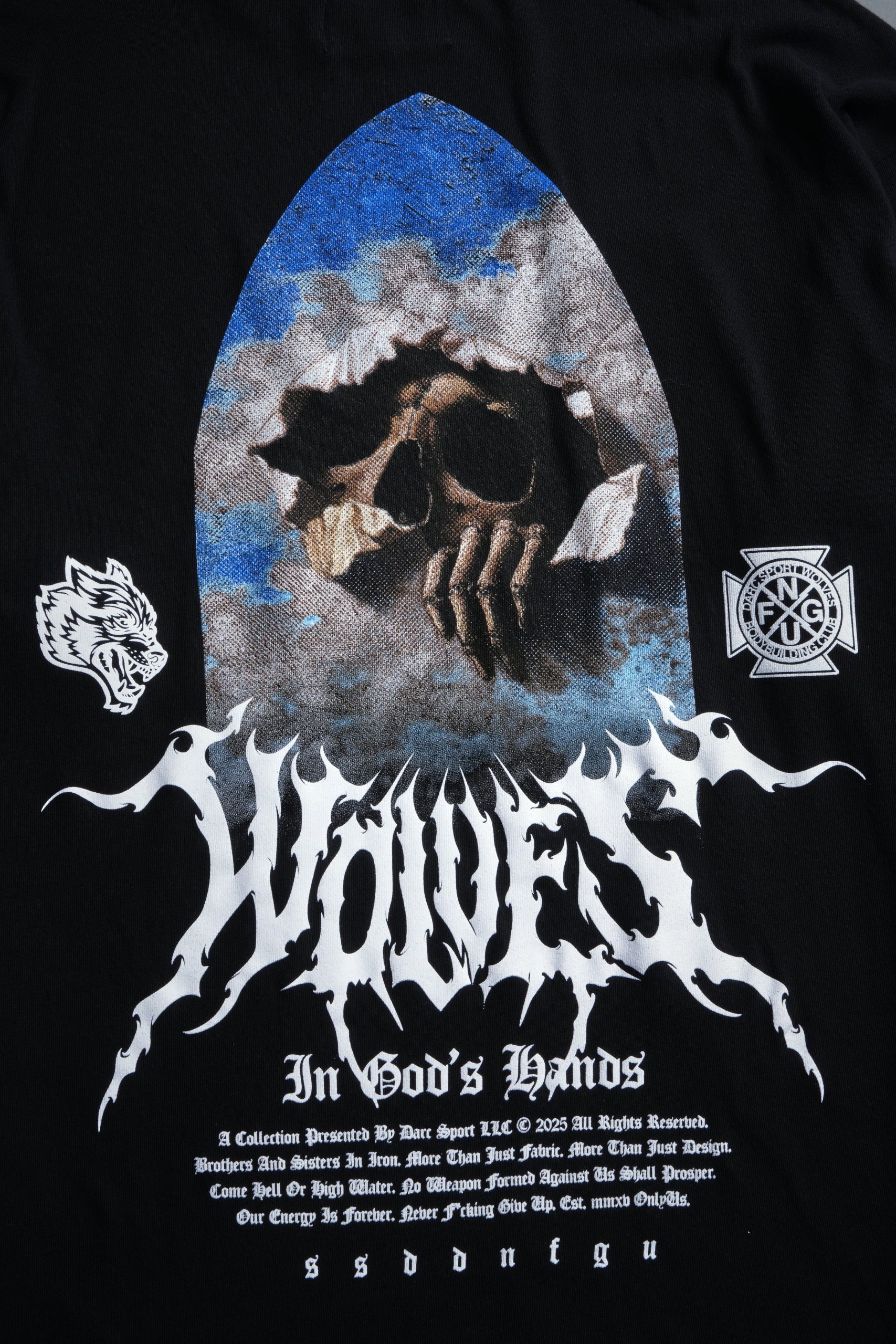 Through The Clouds Premium Oversized Tee in Black - Image 15