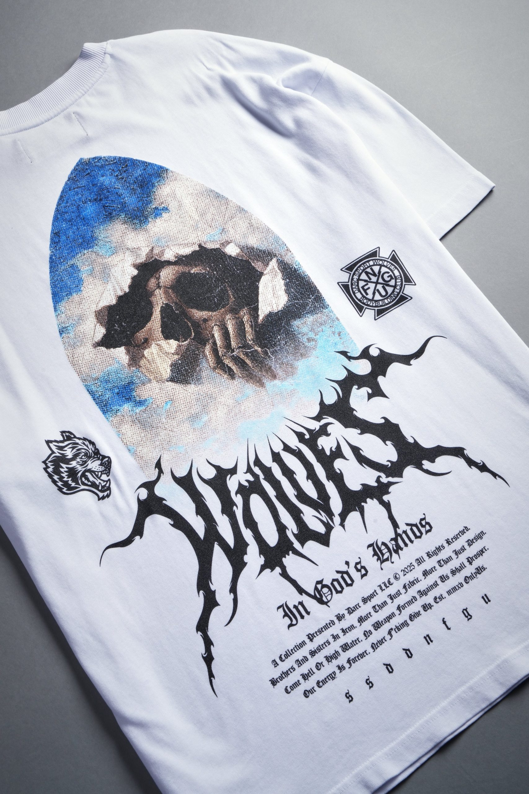 Through The Clouds Premium Oversized Tee in White - Image 10