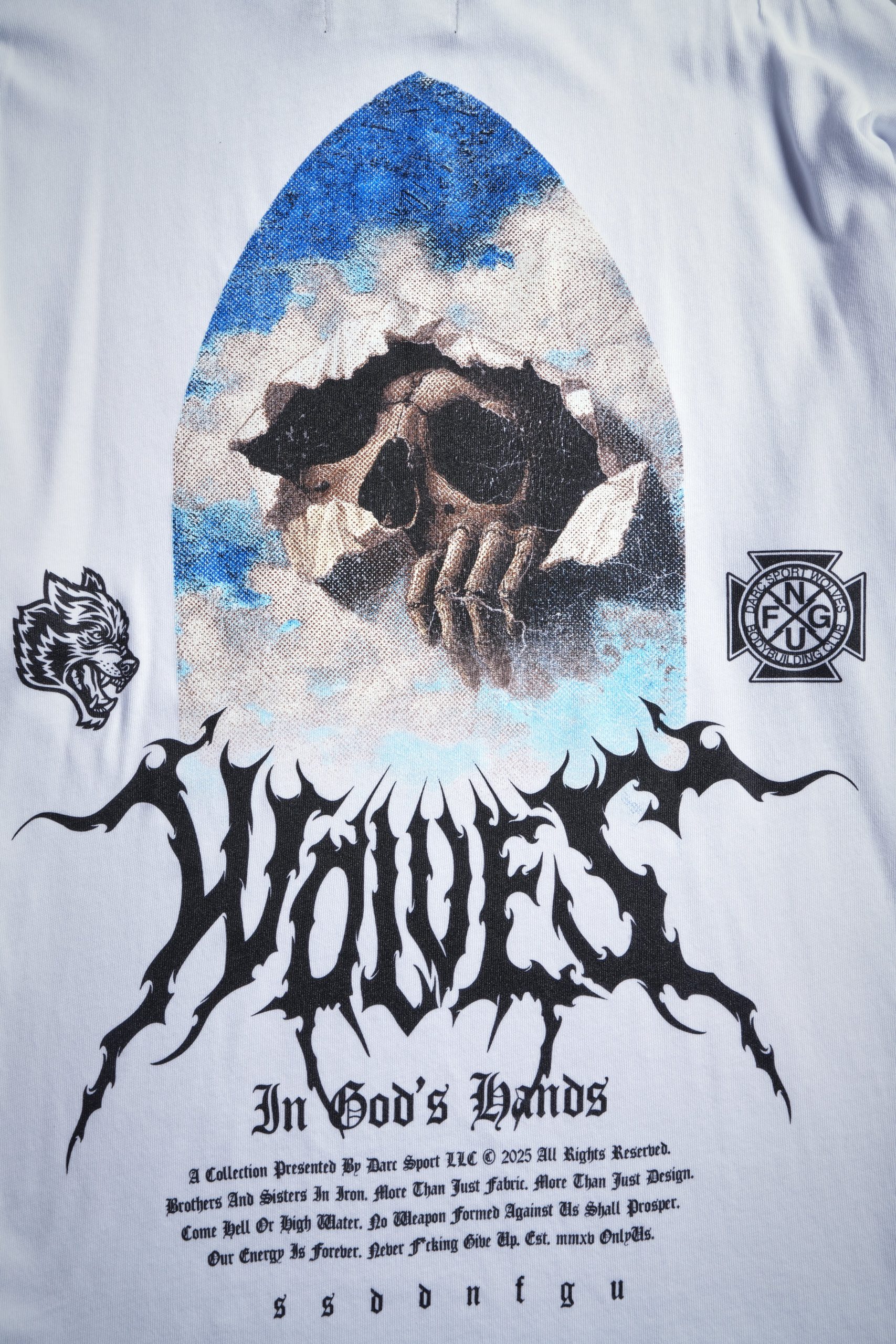 Through The Clouds Premium Oversized Tee in White - Image 11