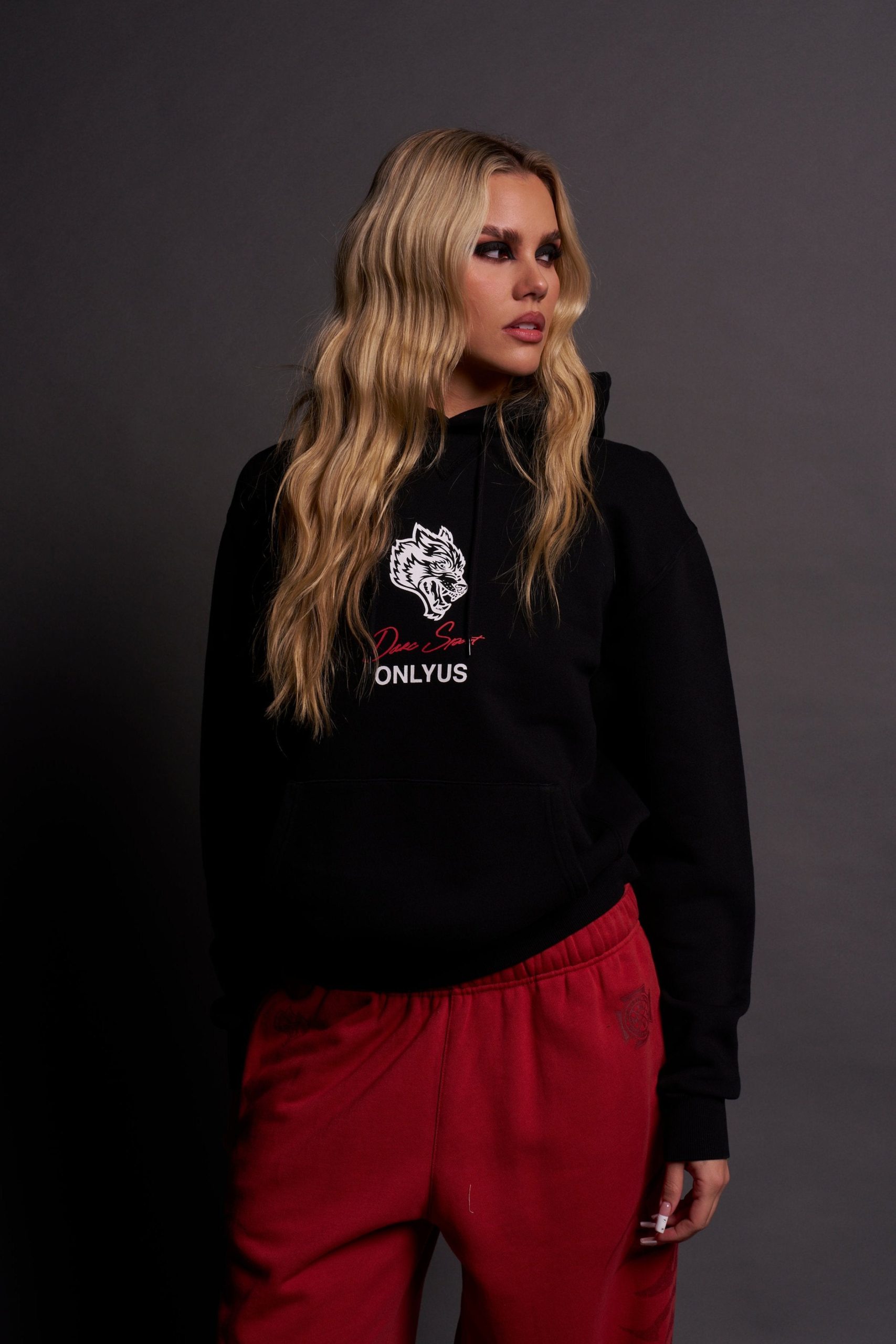 Queen's Shadow She Dakota Hoodie in Black