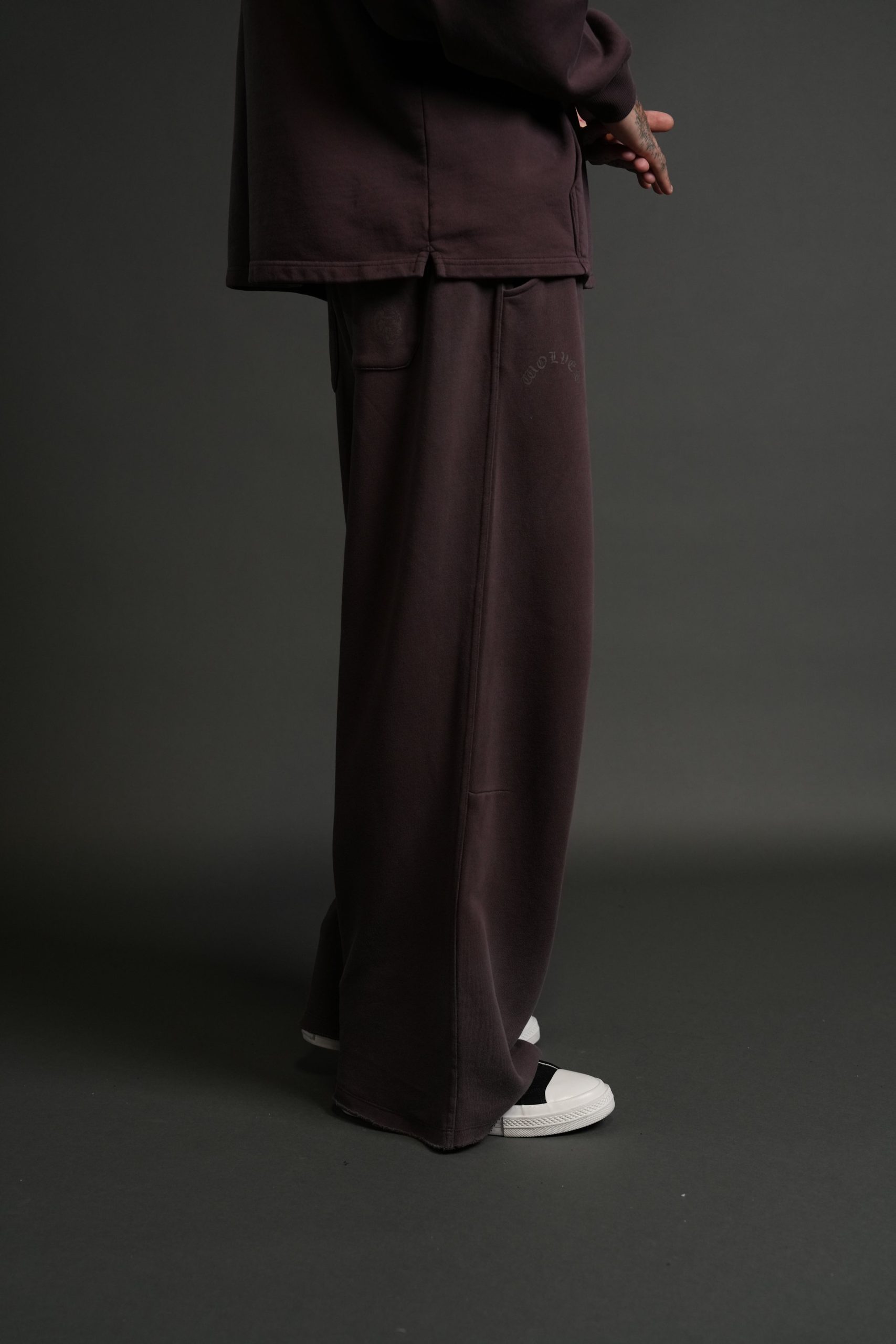 Darc Wandering Moaty Sweat Pants in Darc Garnet Drift Wash - Image 5