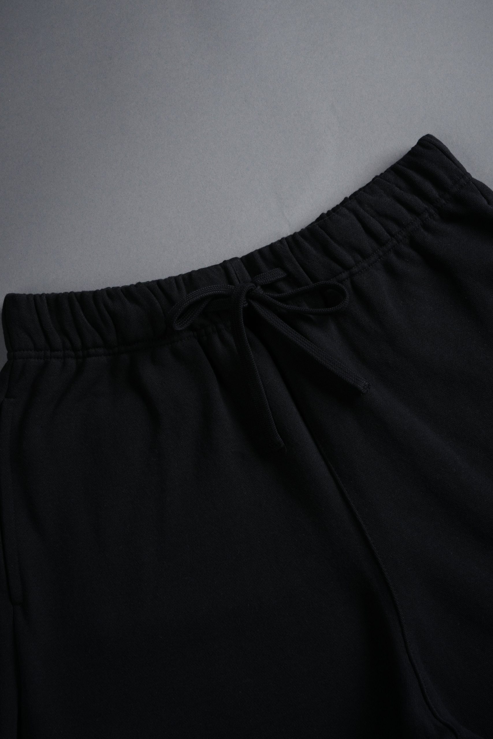 Rebel Heritage Grunge Oversized Raw Hem Post Lounge Sweat Shorts in Black - Image 9