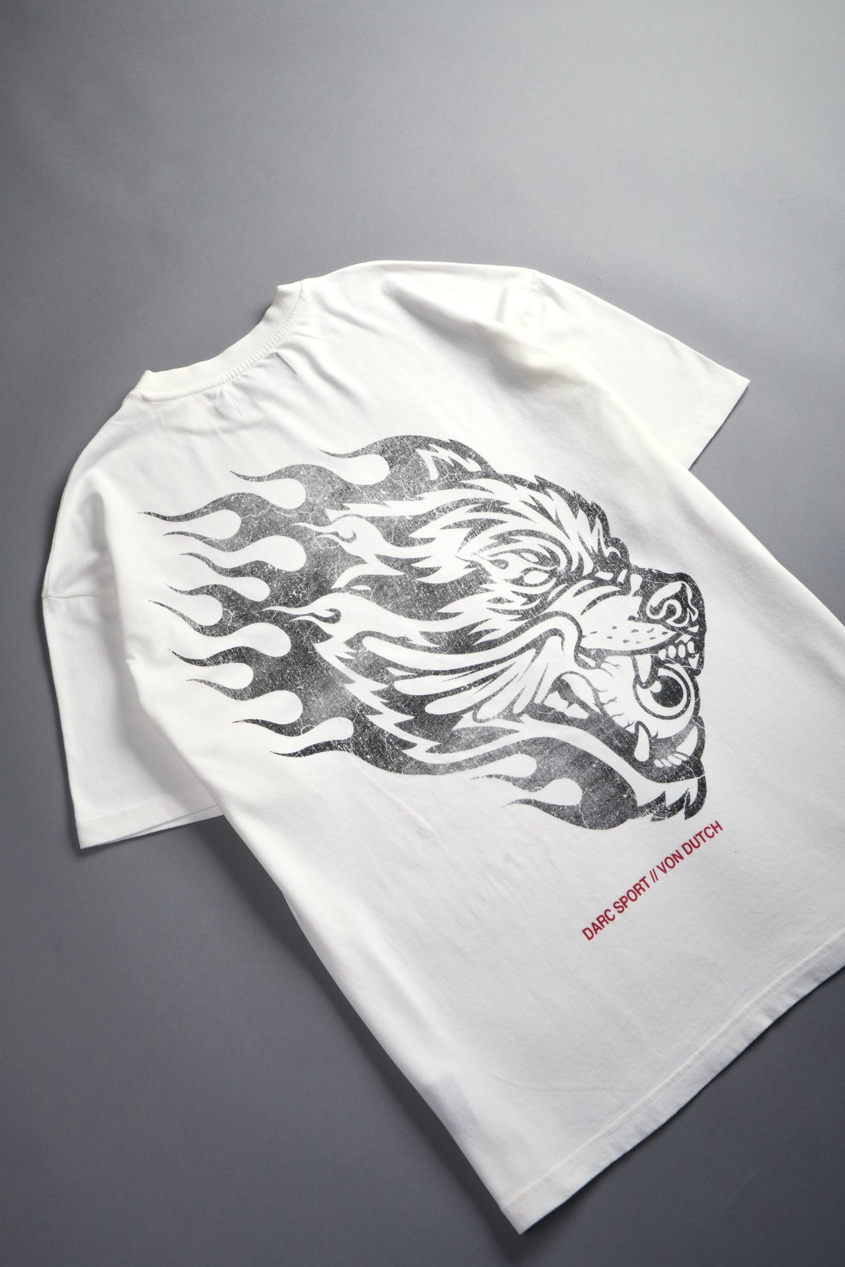 Von Darc Premium Oversized Tee in Cream - Image 8