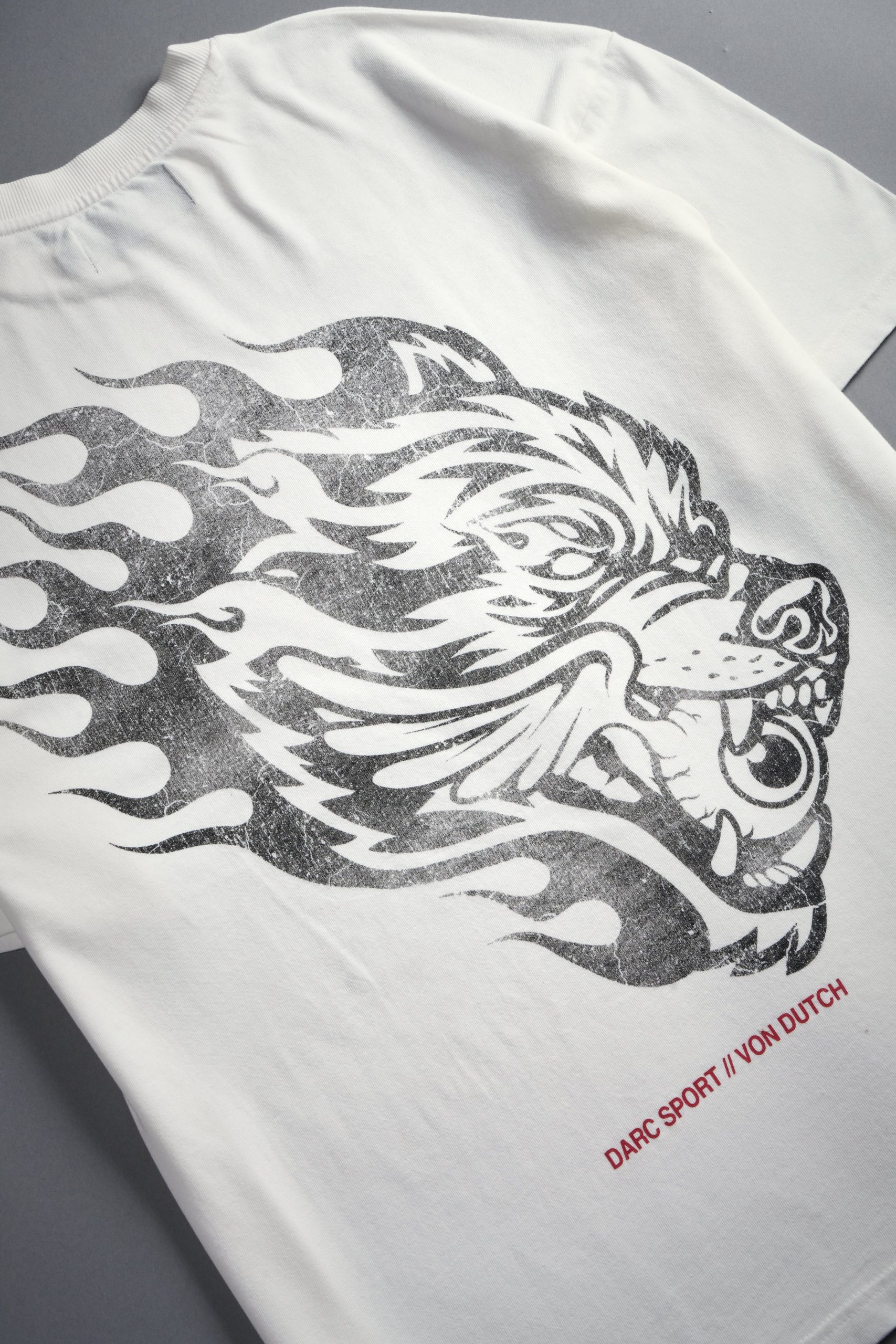 Von Darc Premium Oversized Tee in Cream - Image 9