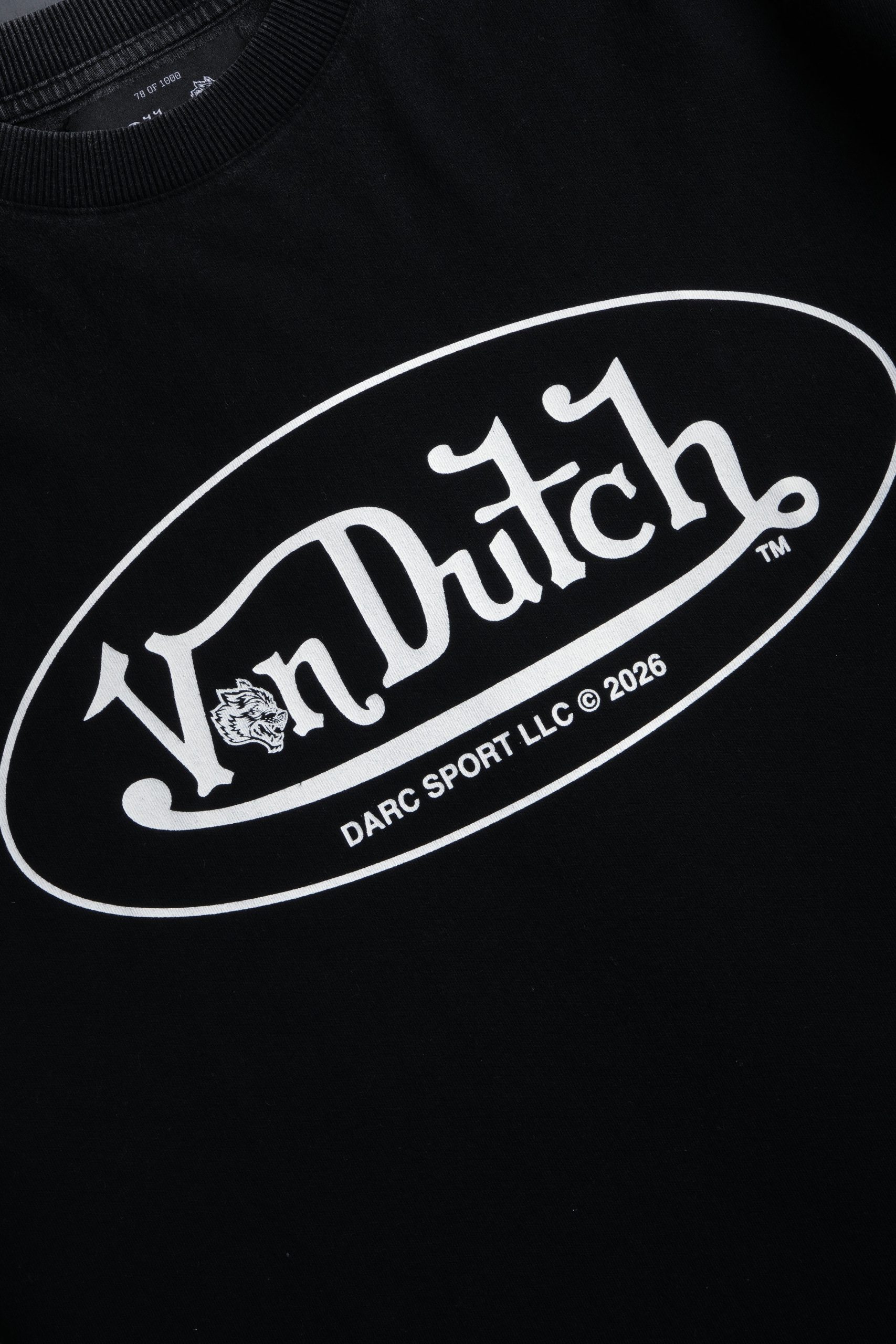 DSVD Legacy Grunge Mid-Length Raw Hem Tee in Black - Image 10