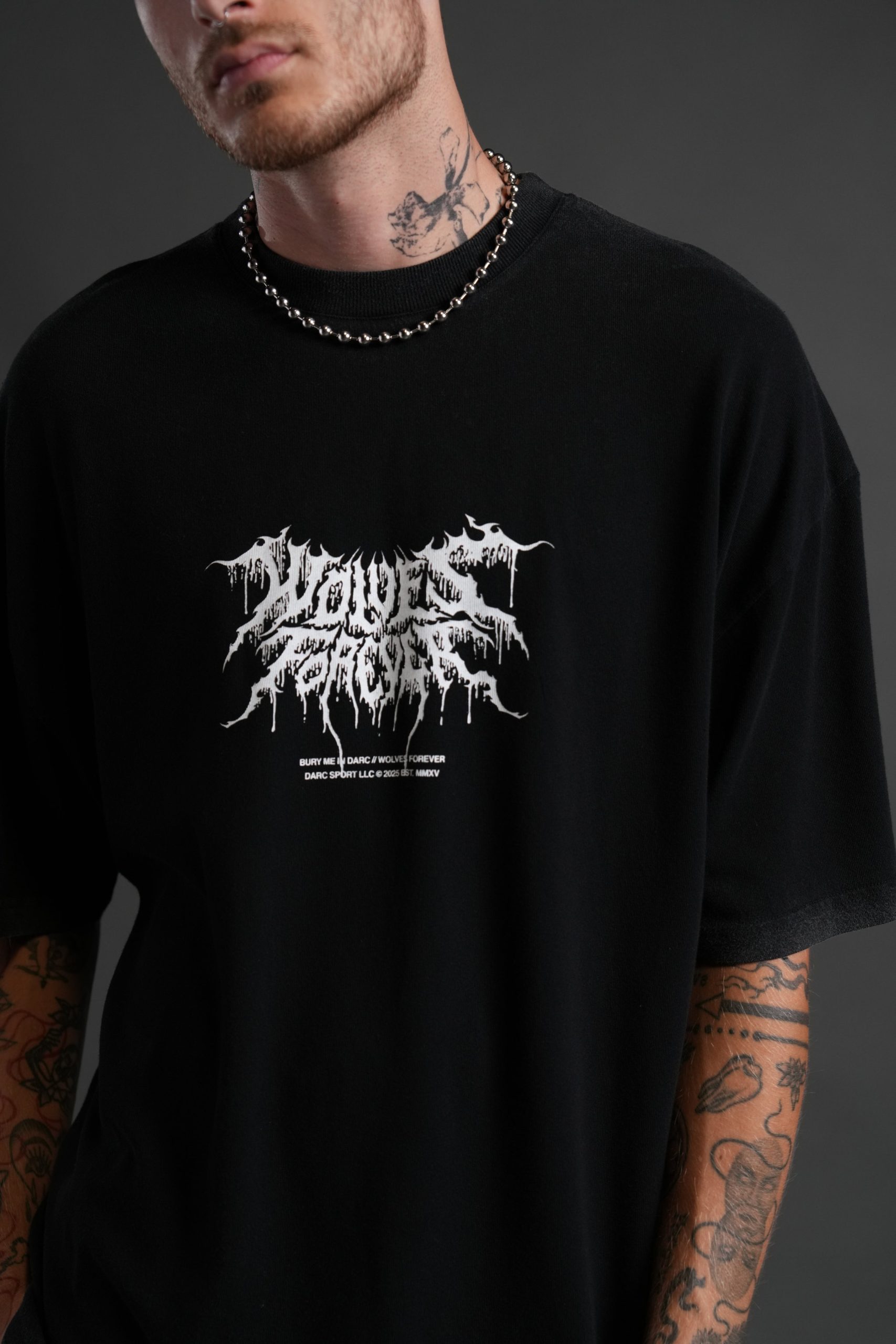Our Blood Premium Oversized Tee in Black - Image 7