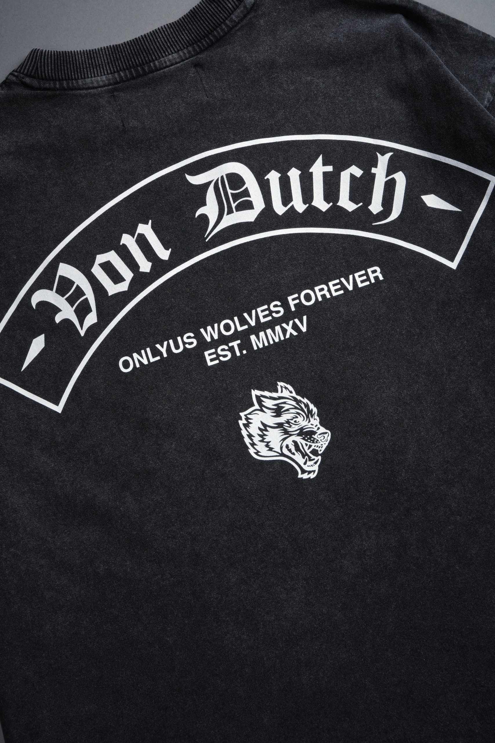 Darc Covenant Grunge Mid-Length Raw Hem Tee in Black - Image 8