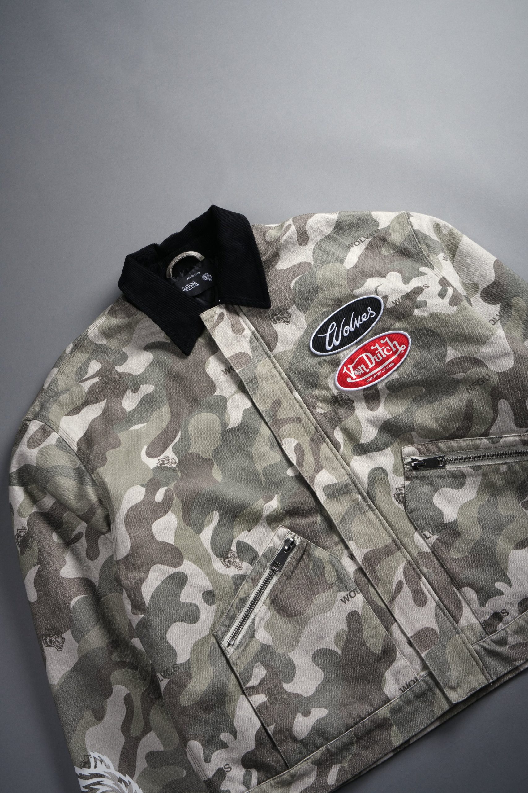 Rebel Heritage Earl Jacket in DSVD Green Camo - Image 14