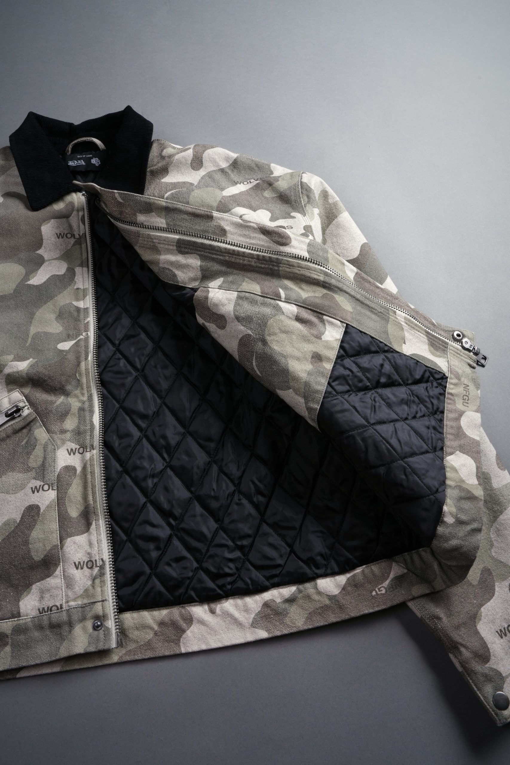 Rebel Heritage Earl Jacket in DSVD Green Camo - Image 16