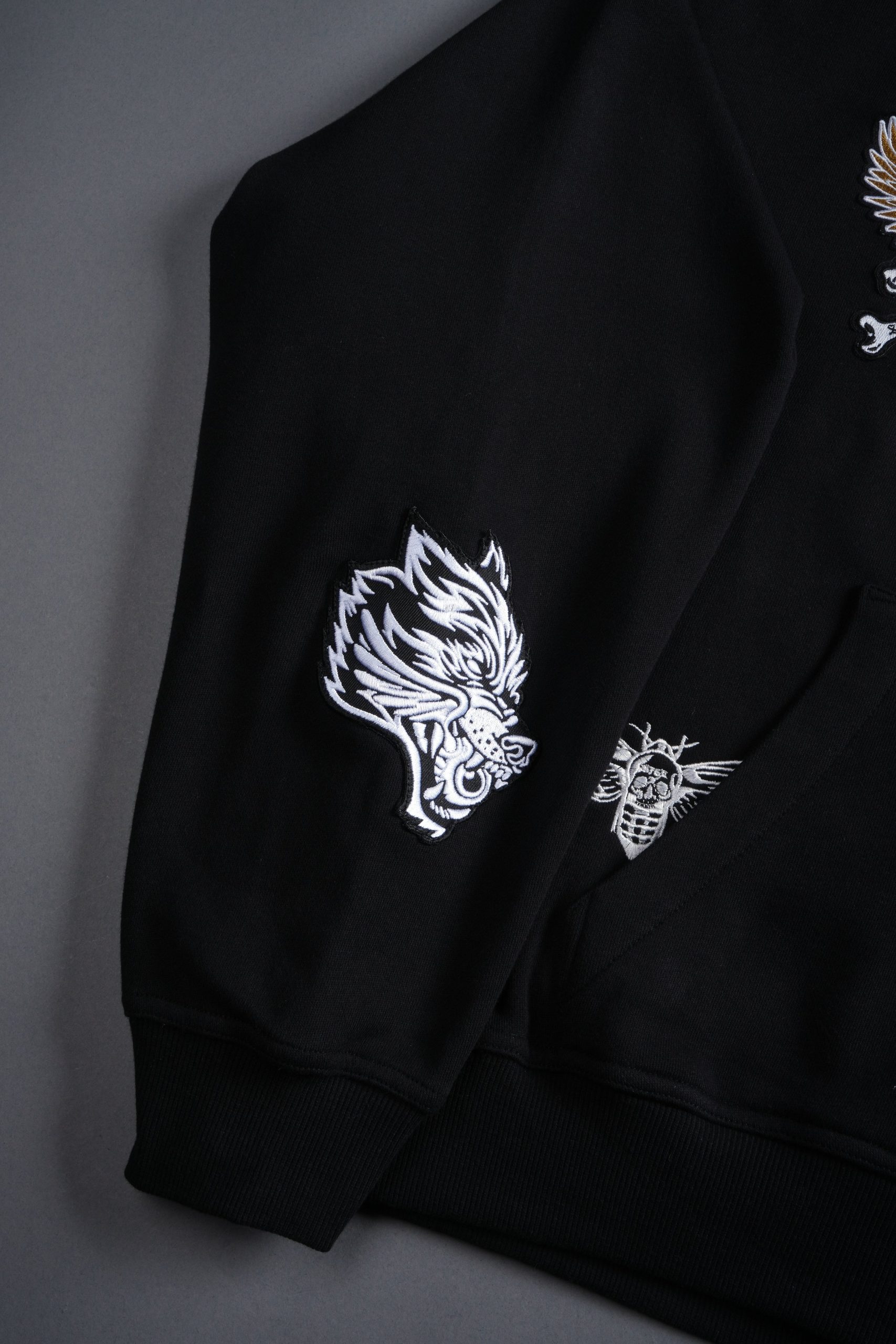 Darc Kulture Vex Double Zip Hoodie in Black - Image 10