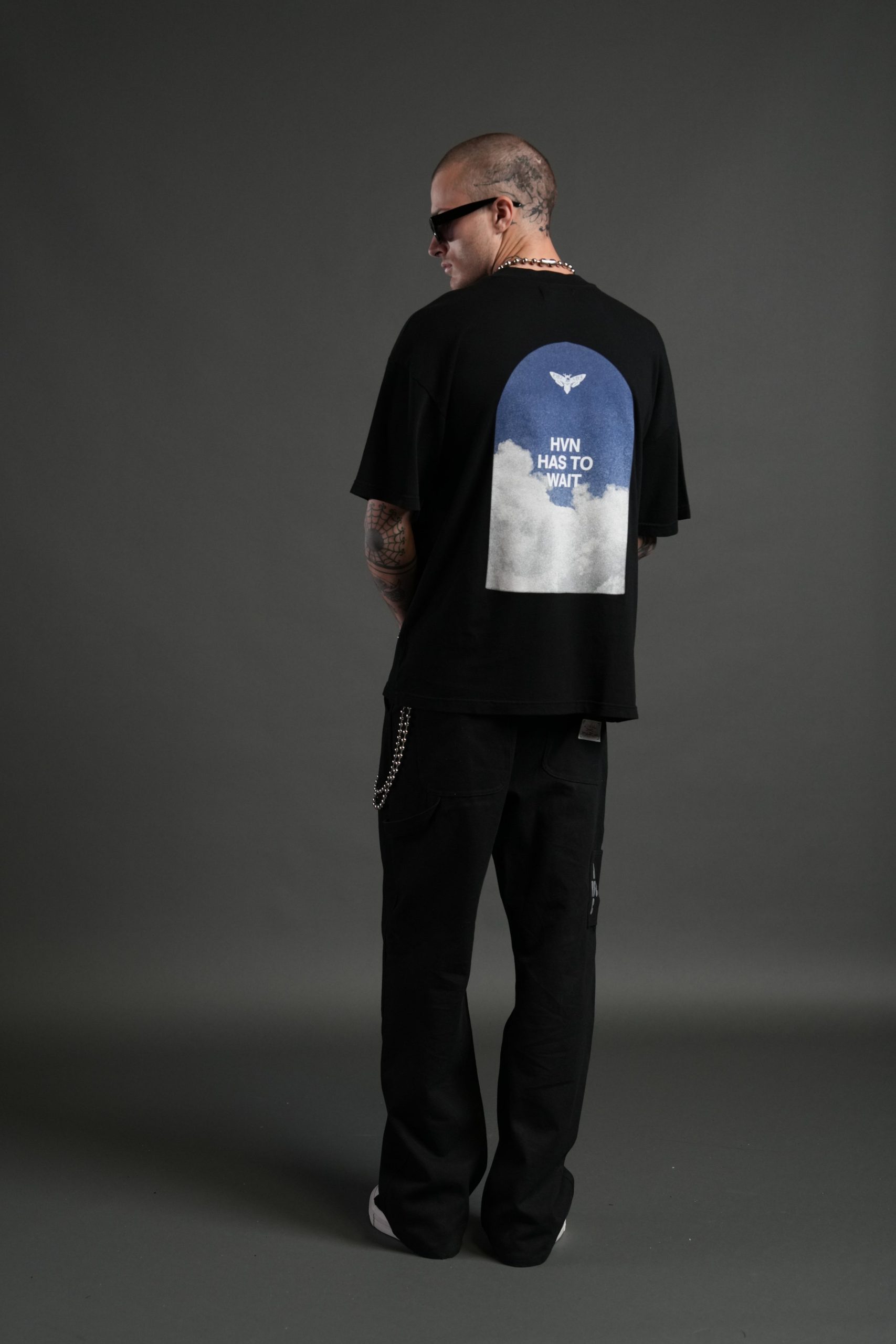 Window to Heaven Premium Oversized Tee in Black - Image 6