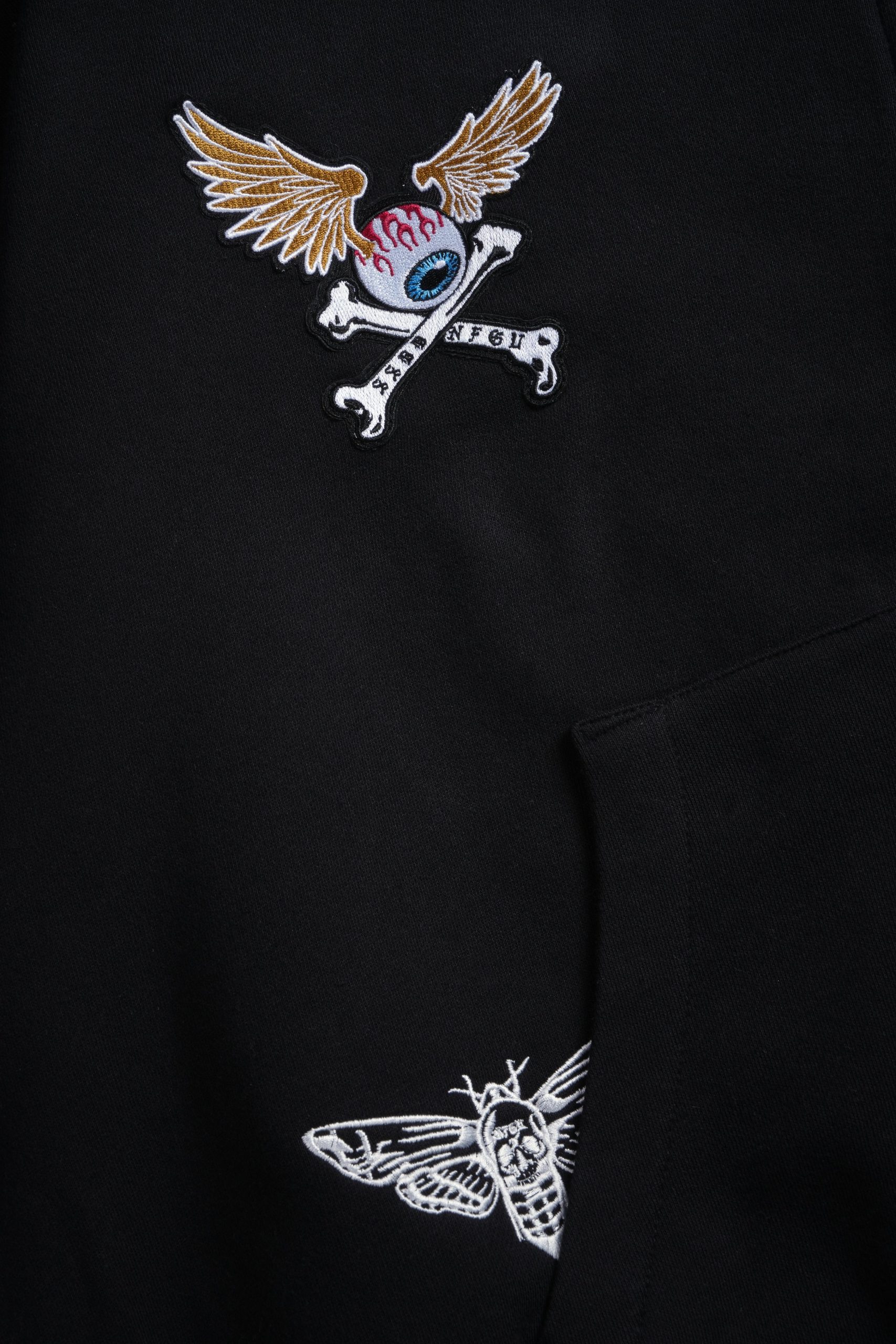 Darc Kulture Vex Double Zip Hoodie in Black - Image 14