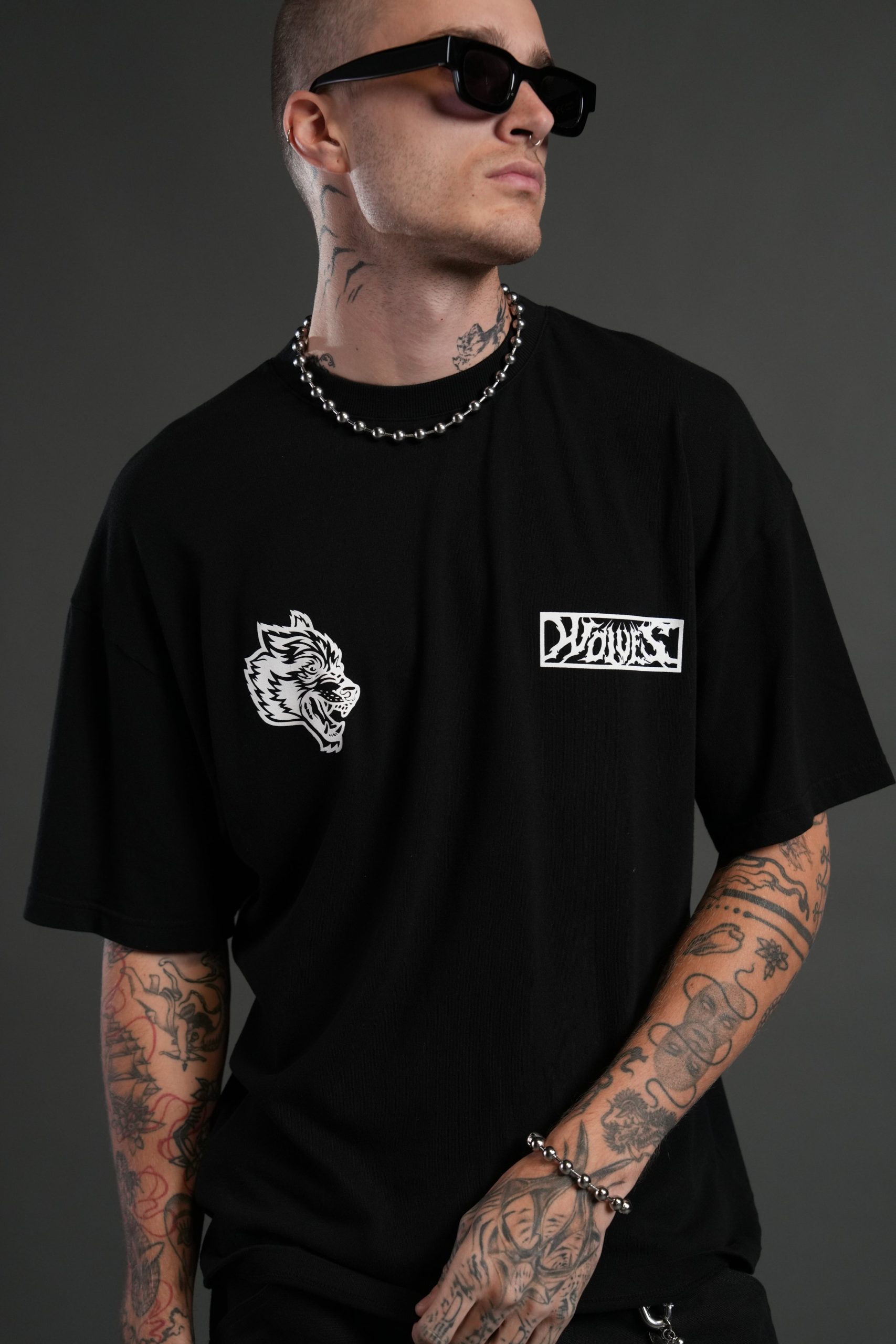 Window to Heaven Premium Oversized Tee in Black - Image 7