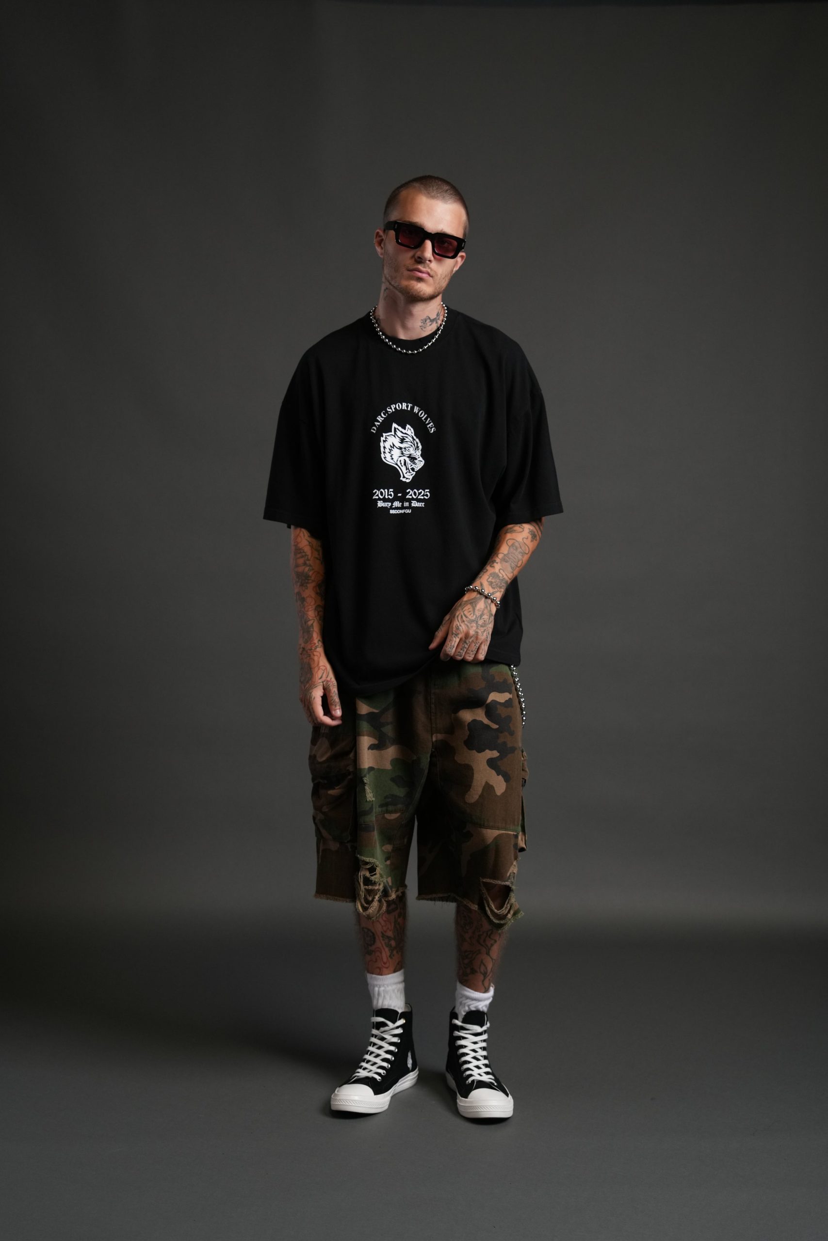 Wolf Blood Premium Oversized Tee in Black - Image 5
