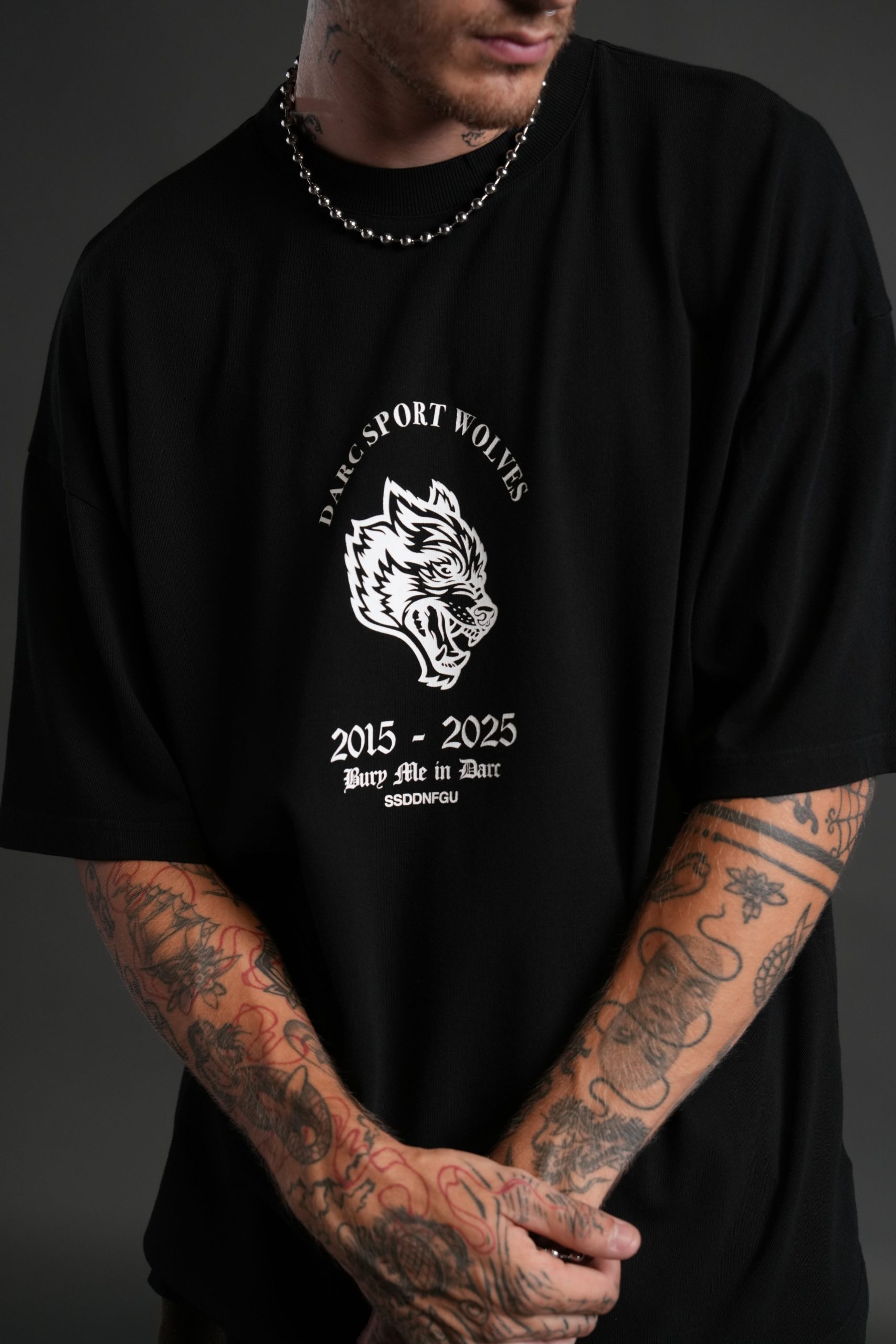 Wolf Blood Premium Oversized Tee in Black - Image 7