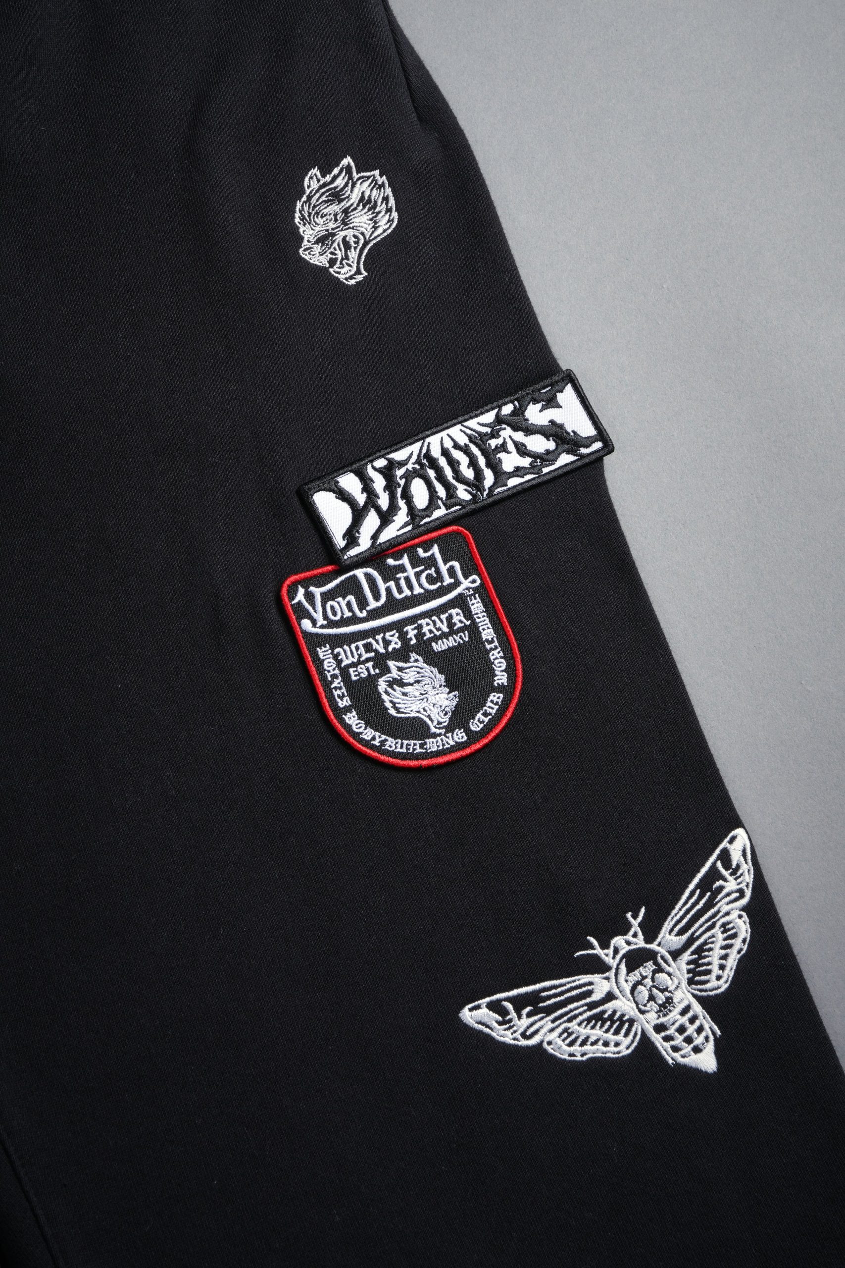 Darc Kulture Bigelow Cargo Sweat Pants in Black - Image 10