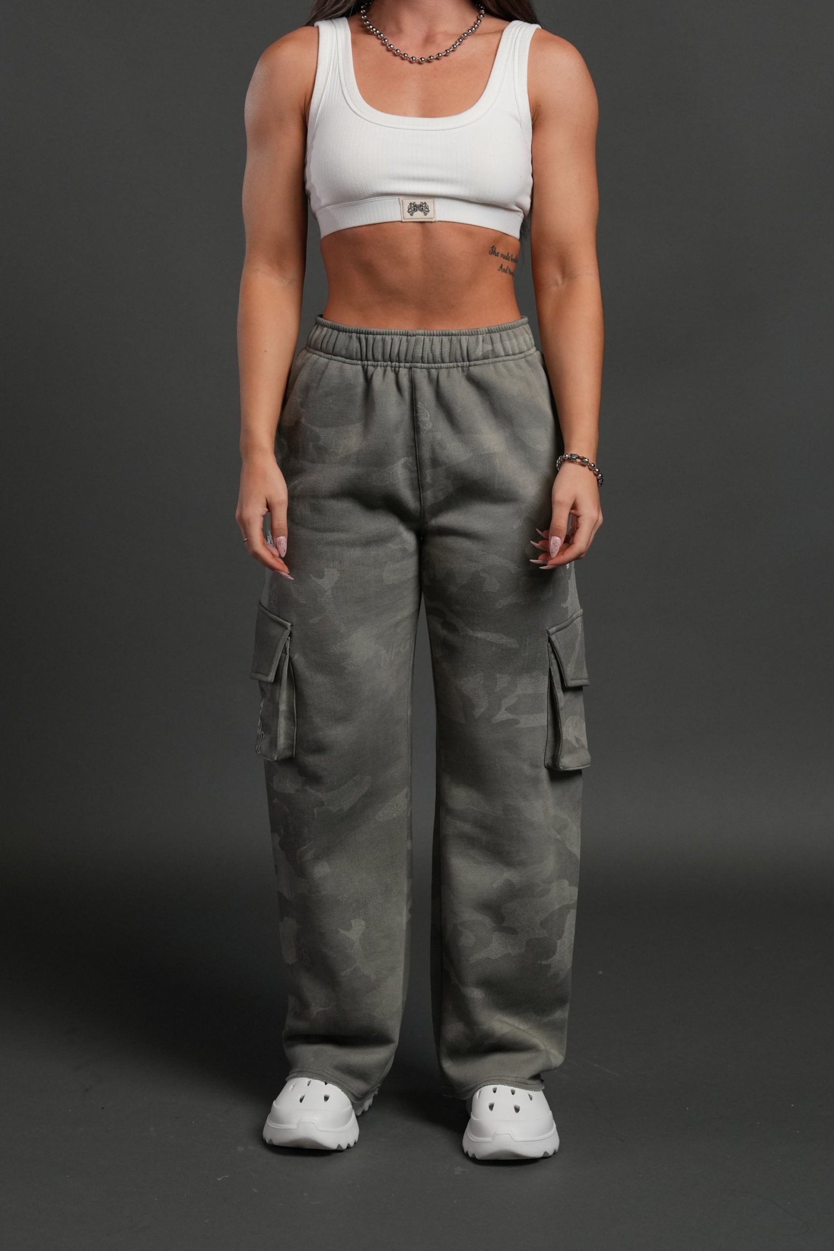 Dual Cherub NFGU Big Cozy Sweats in Lush Vintage Woodland Camo