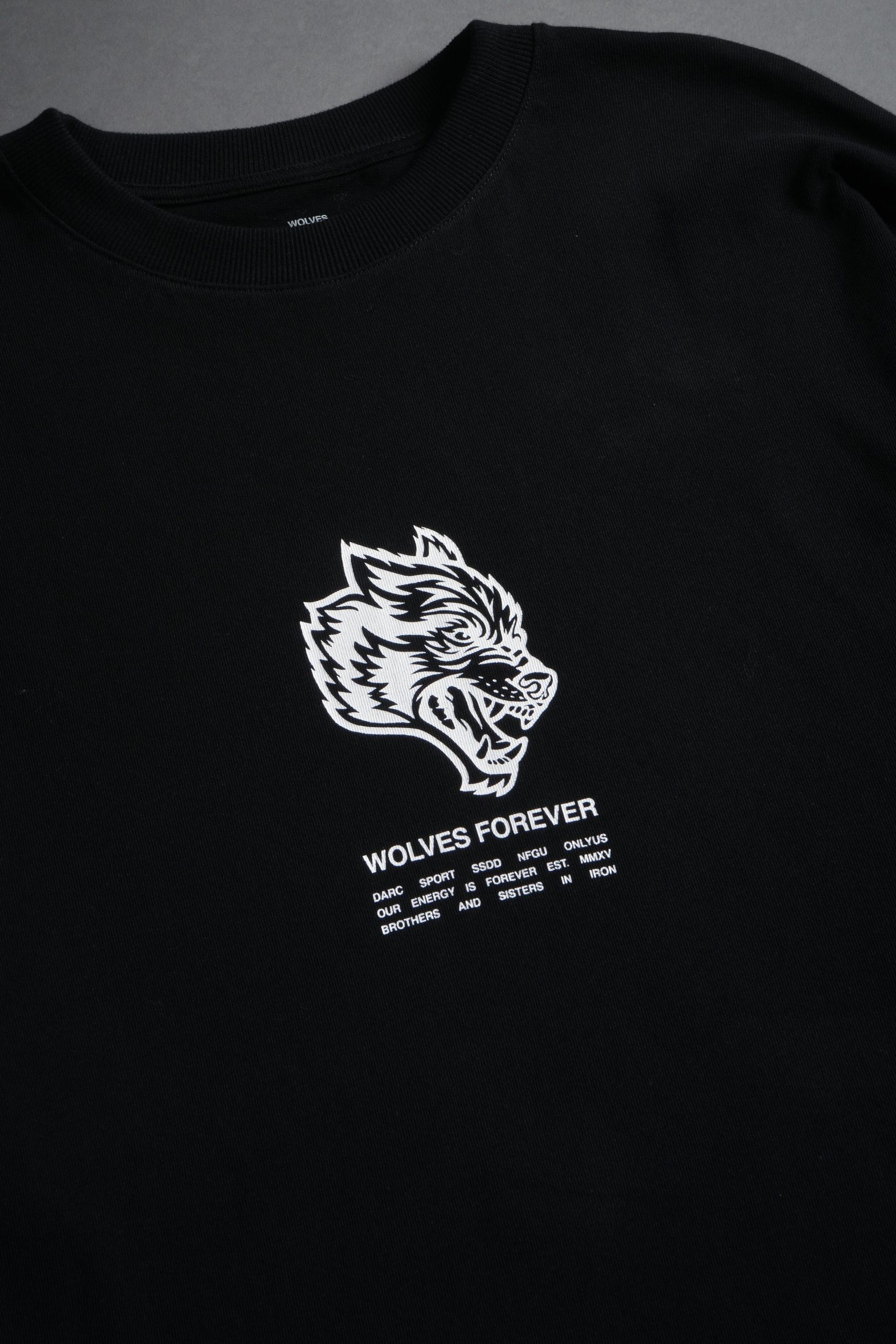 Wolves Have Your Back Premium Oversized Tee in Black - Image 14