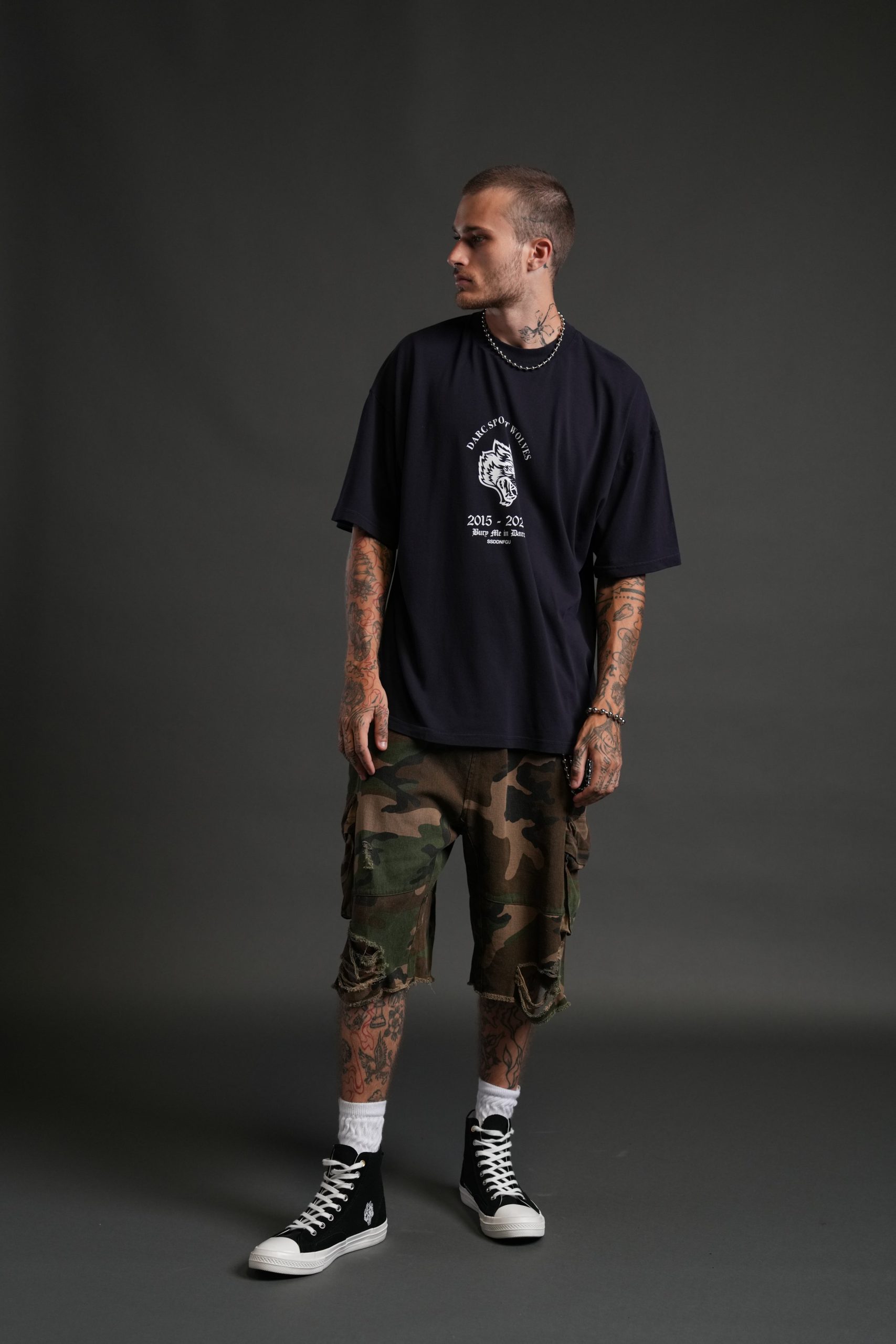 Wolf Blood Premium Oversized Tee in Nightshade - Image 5