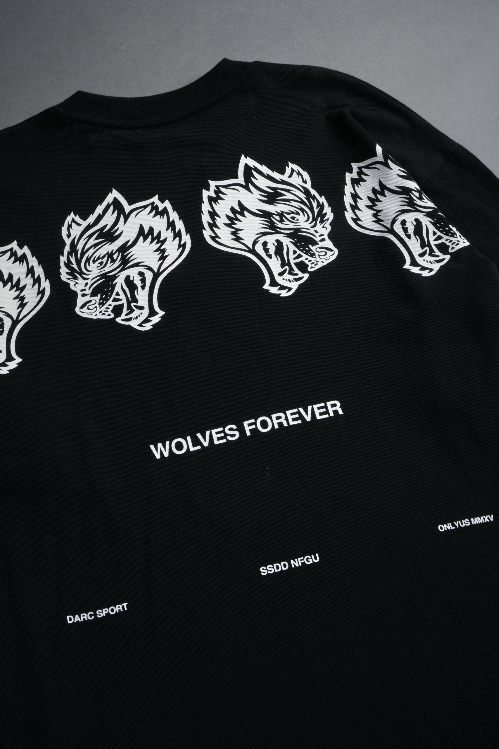Wolves Have Your Back Premium Oversized Tee in Black - Image 15